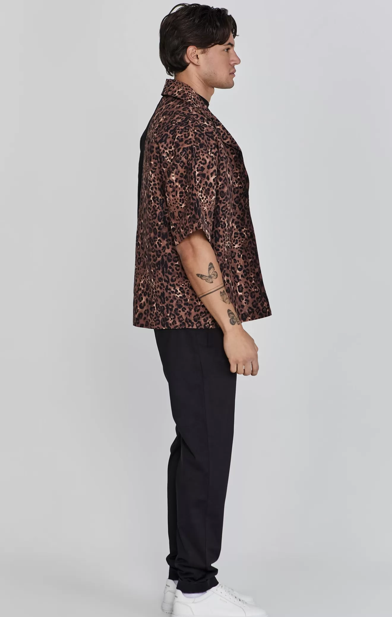 SikSilk Shirts^Black Animal Print Shirt