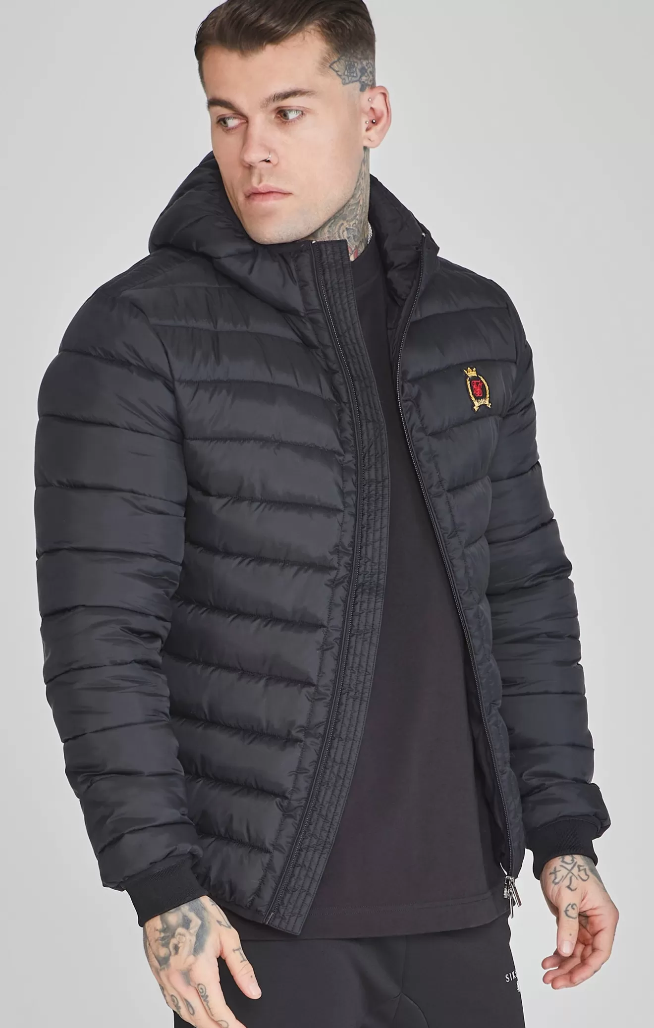SikSilk Jackets^Black Bubble Jacket