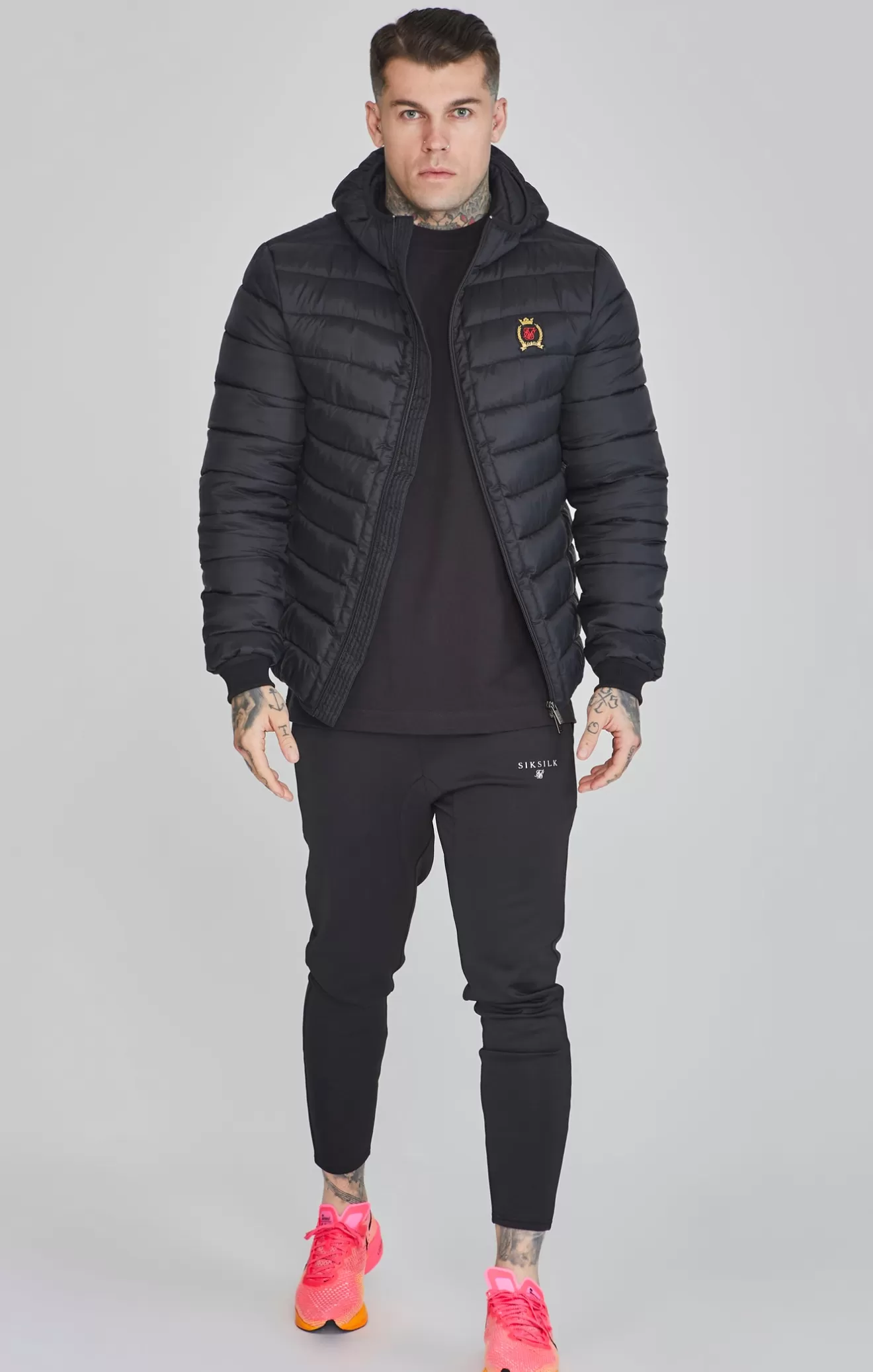 SikSilk Jackets^Black Bubble Jacket