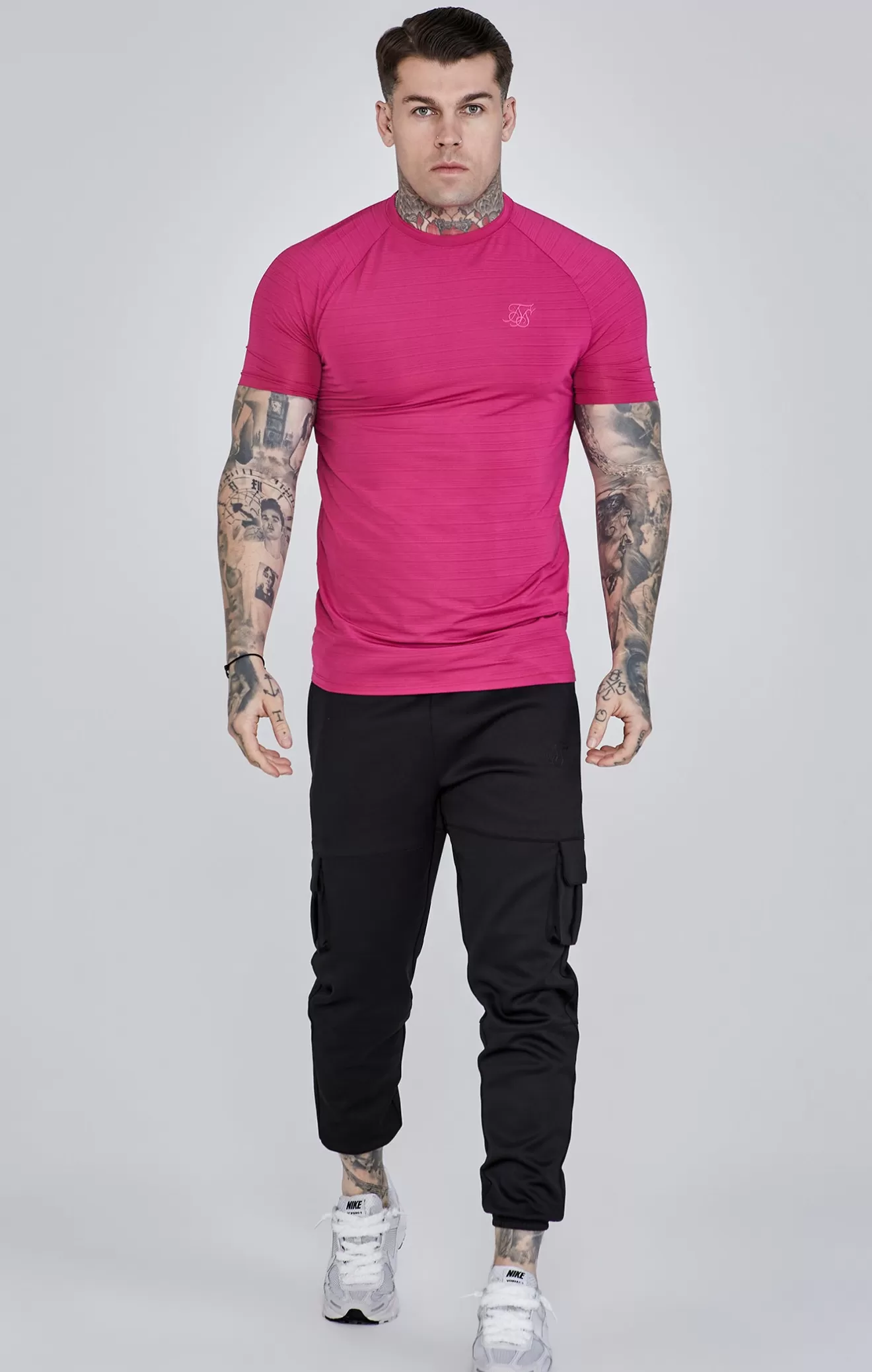 SikSilk Joggers^Black Cargo Joggers