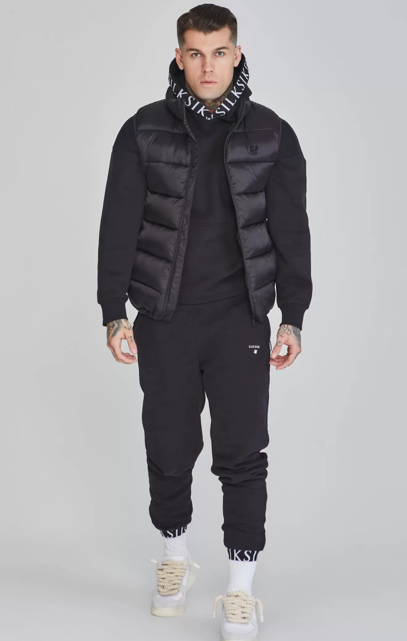 SikSilk Jackets^Black Gilet