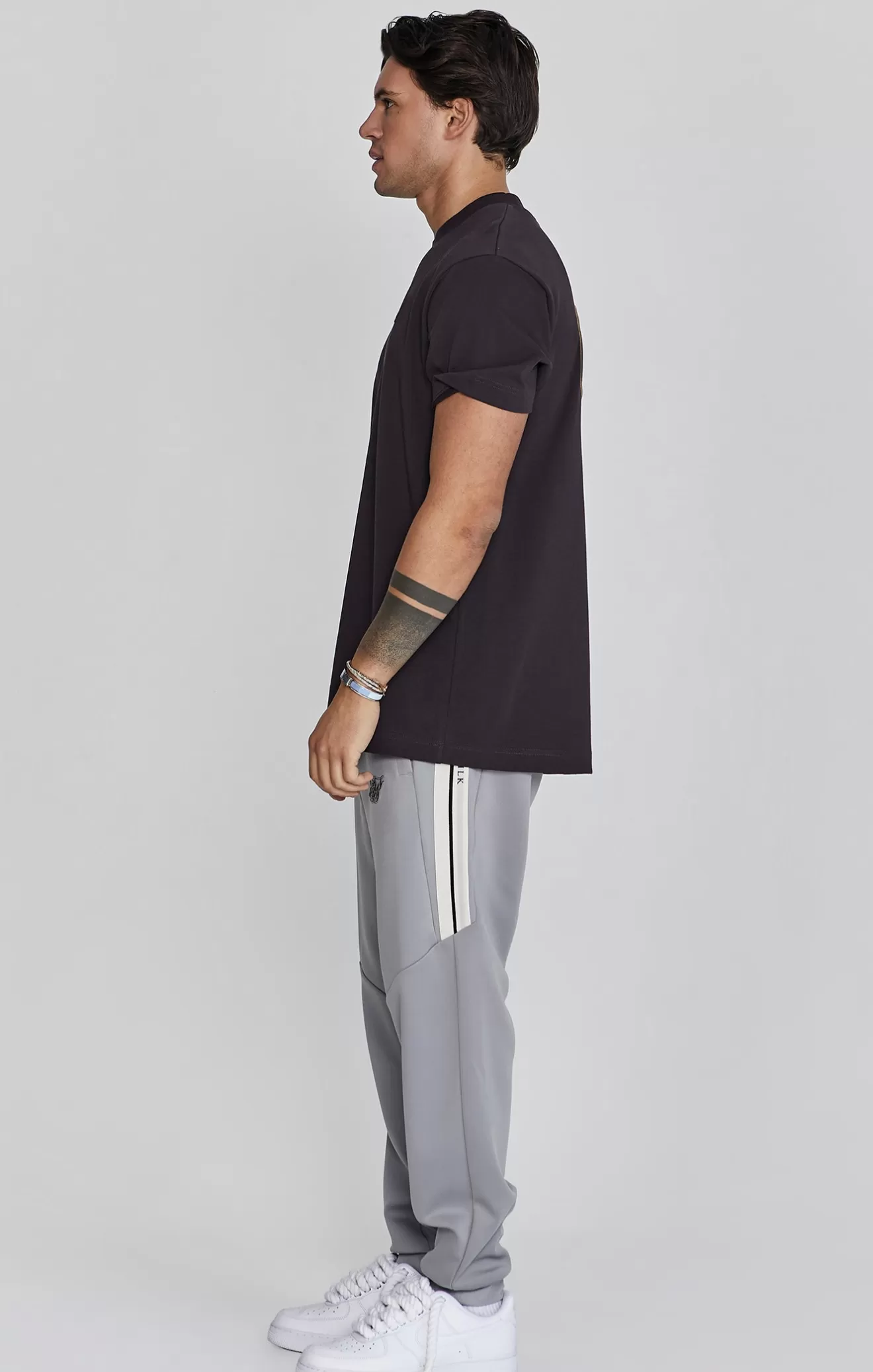 SikSilk T-Shirts^Black Graphic T-Shirt