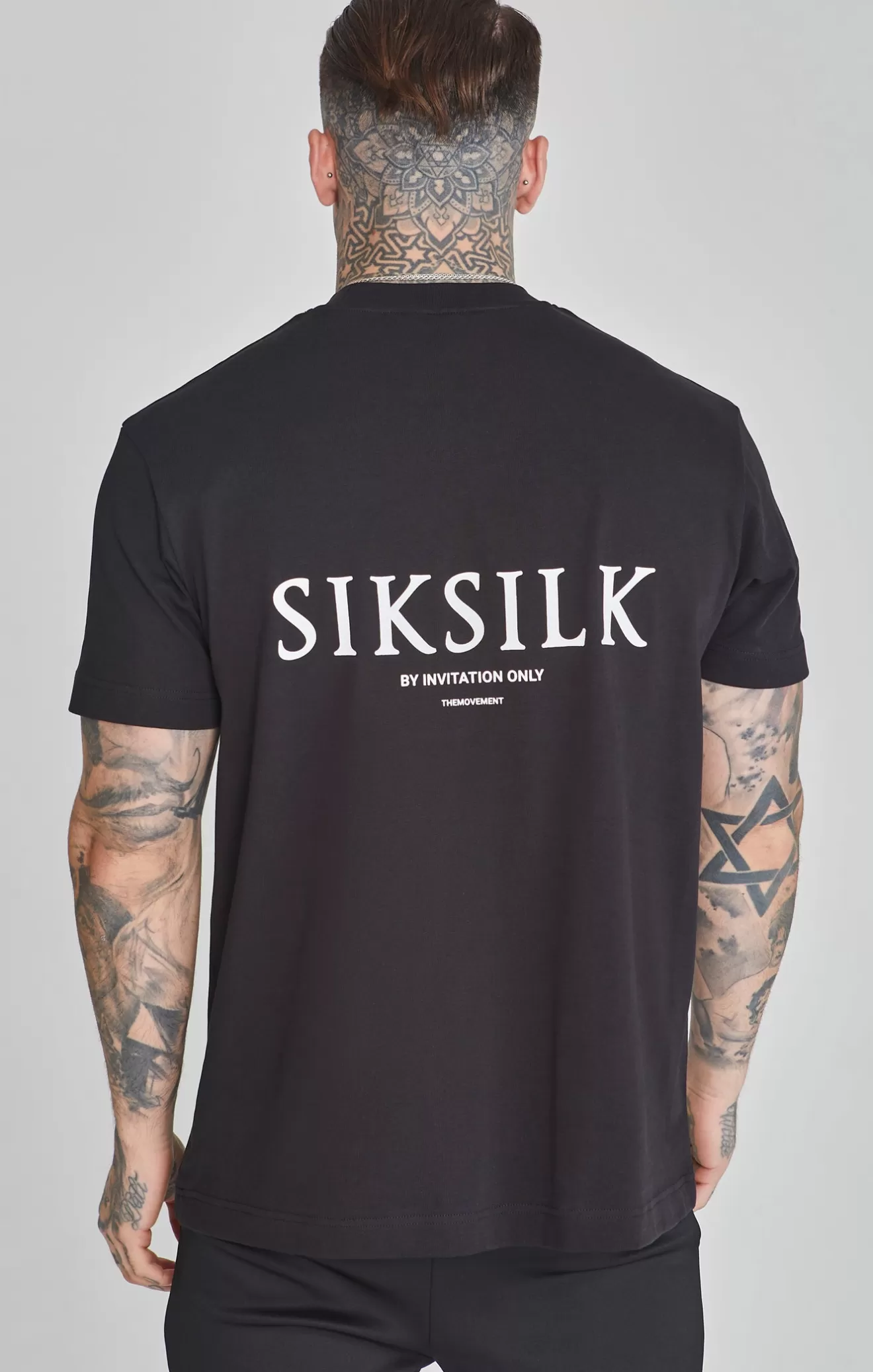 SikSilk T-Shirts^Black Graphic T-Shirt