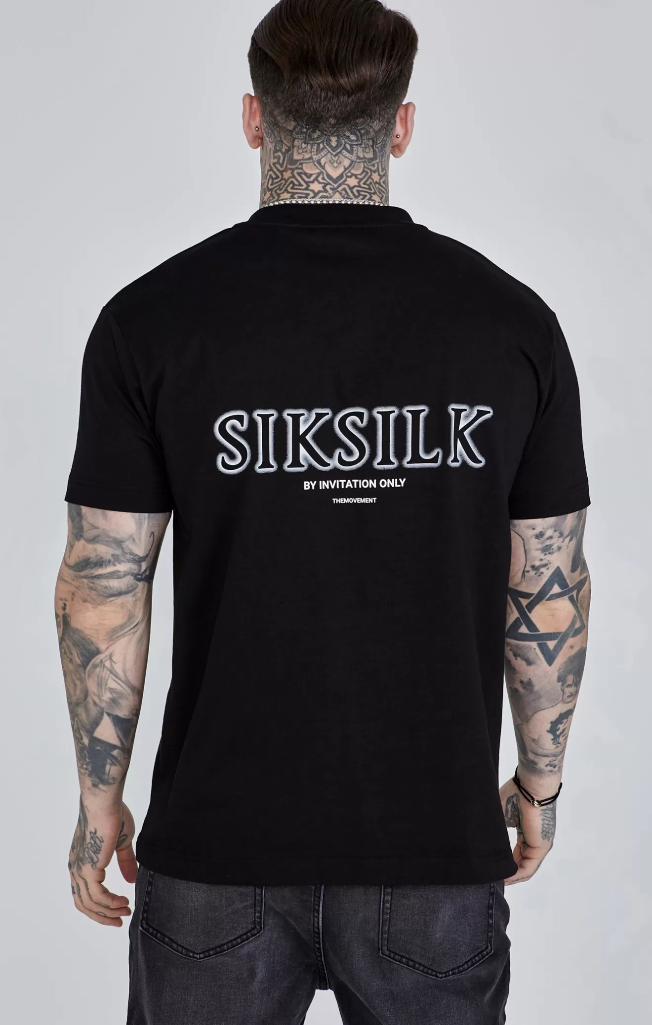 SikSilk T-Shirts^Black Graphic T-Shirt