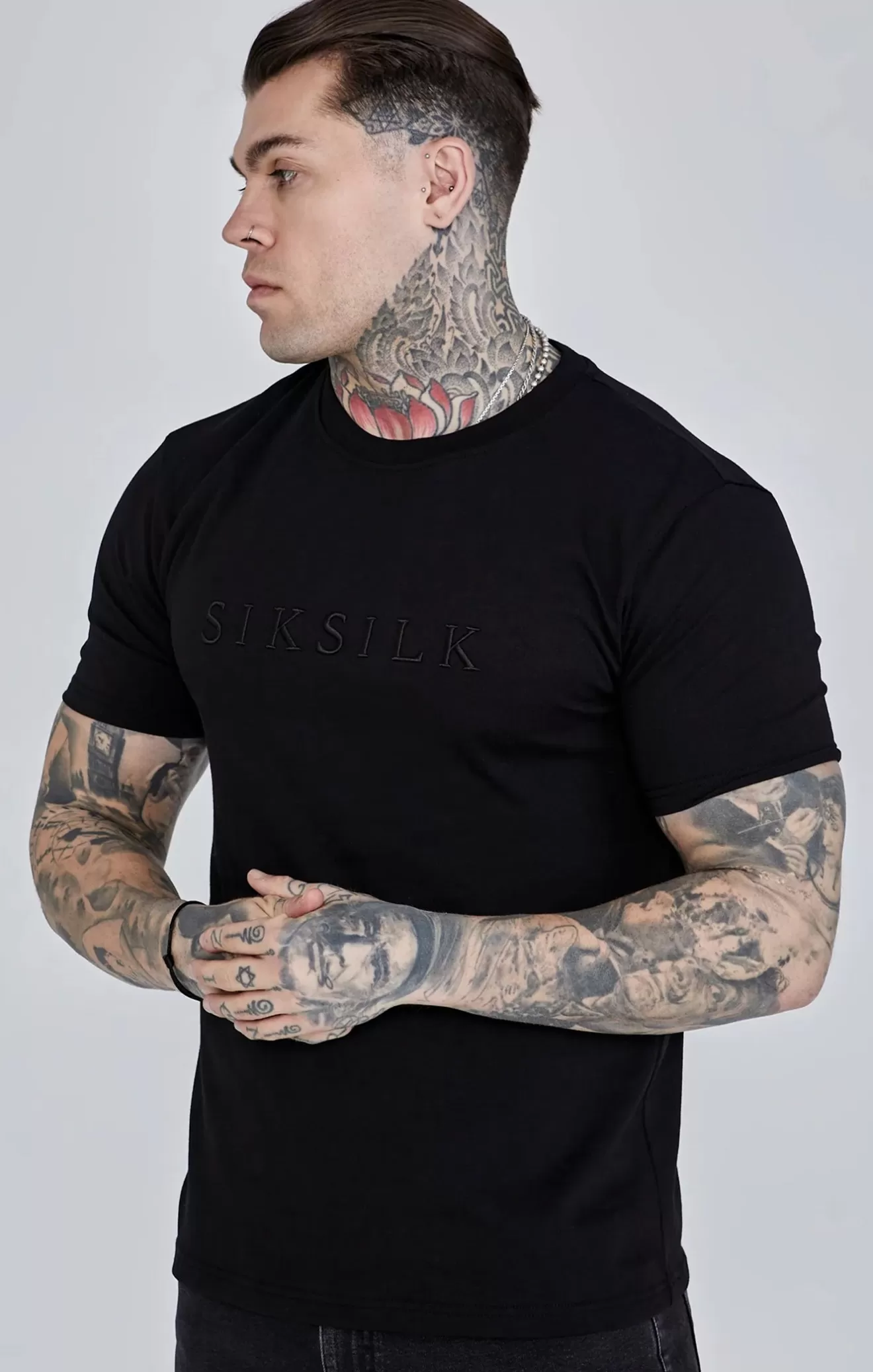 SikSilk T-Shirts^Black Logo T-Shirt