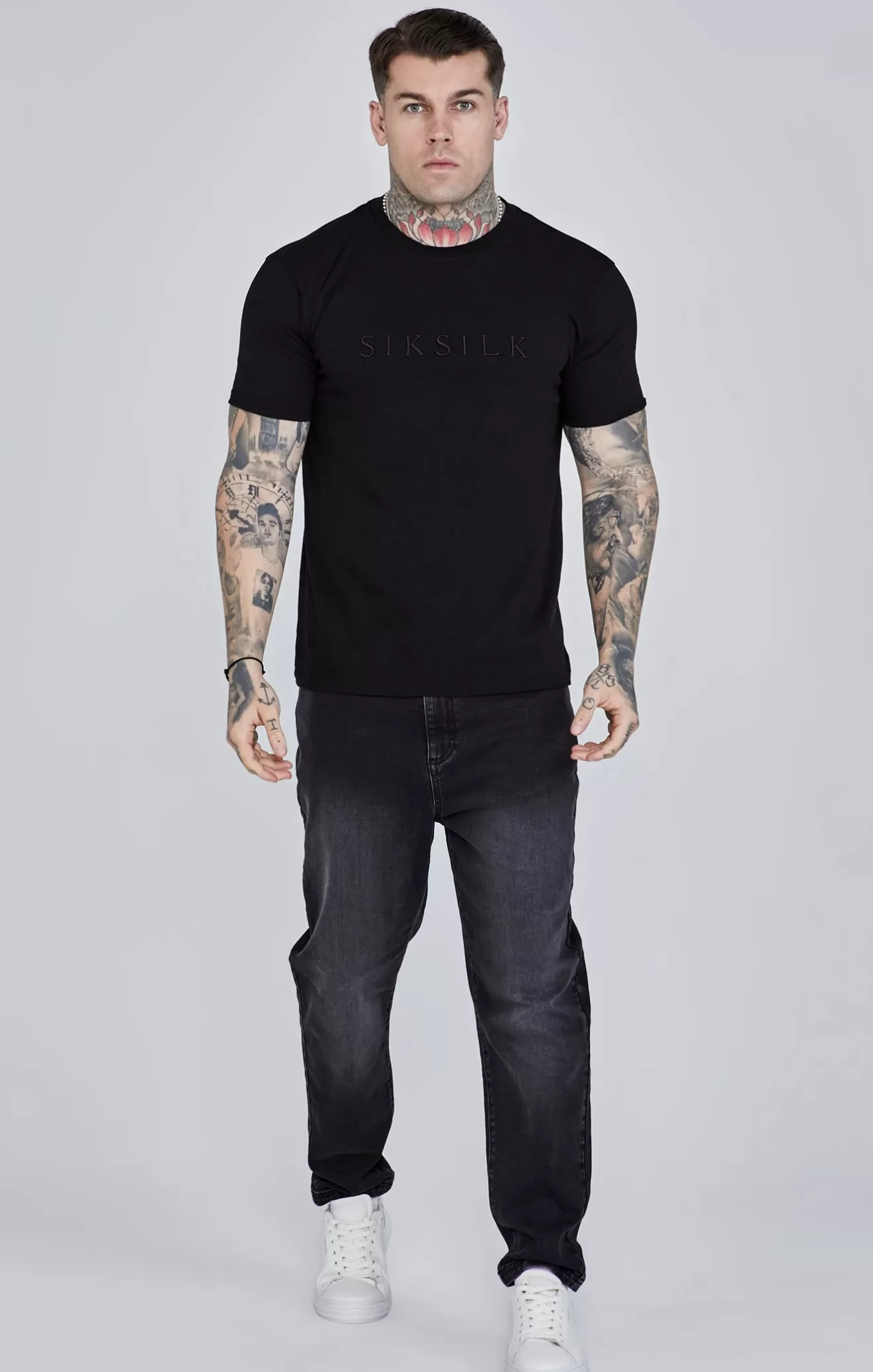 SikSilk T-Shirts^Black Logo T-Shirt