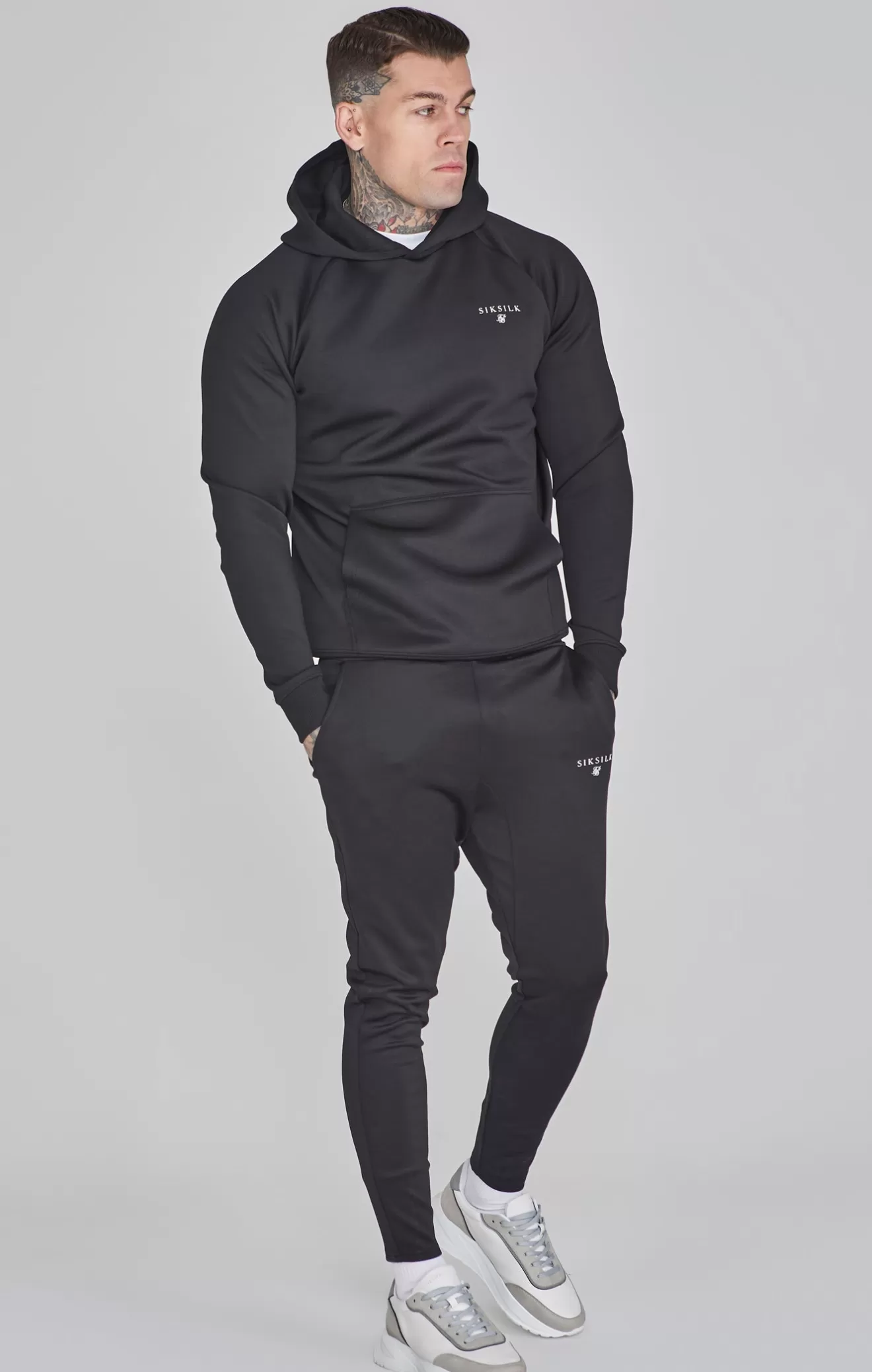 SikSilk Joggers^Black Muscle Fit Joggers