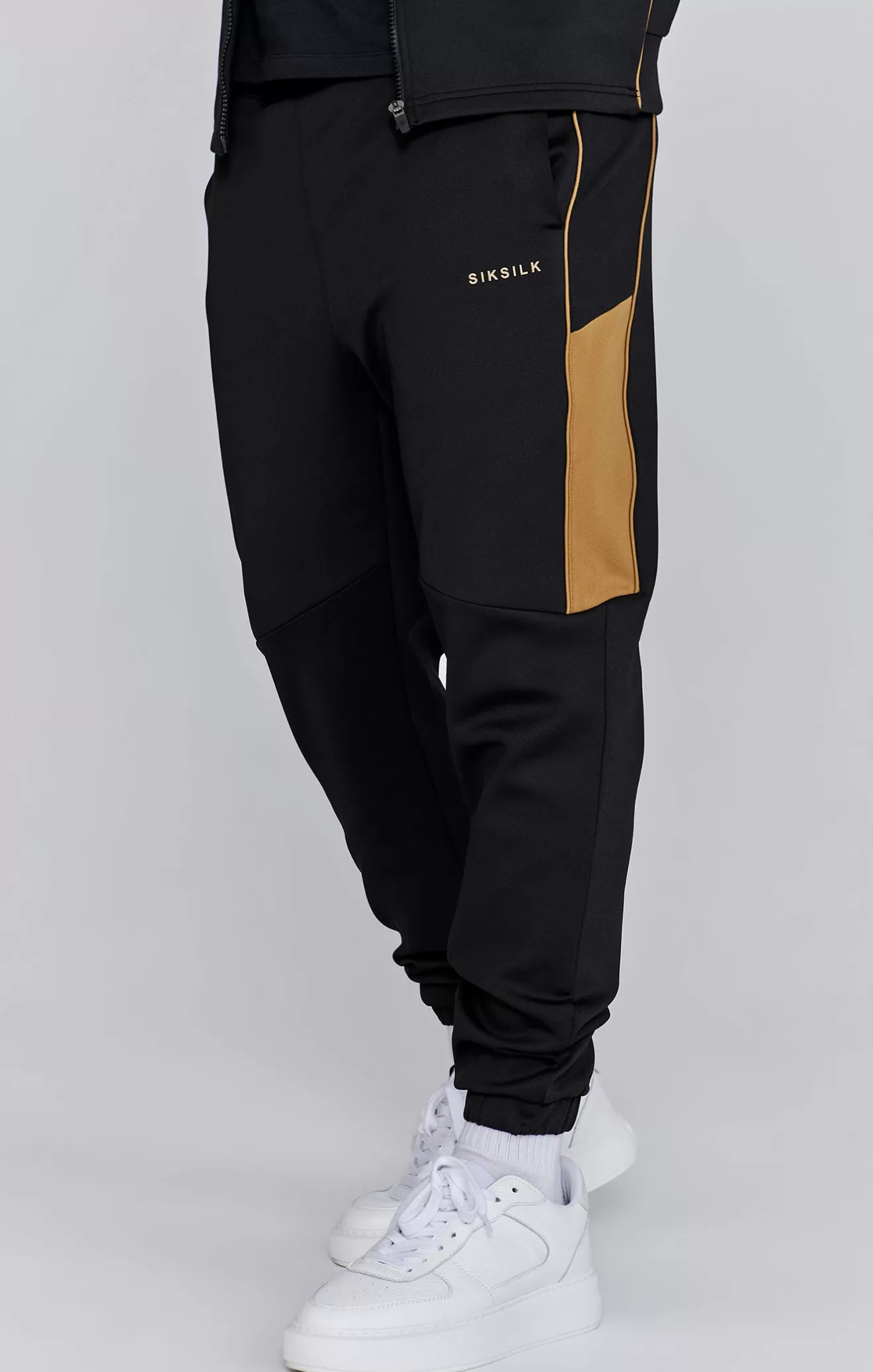 SikSilk Joggers^Black Muscle Fit Joggers