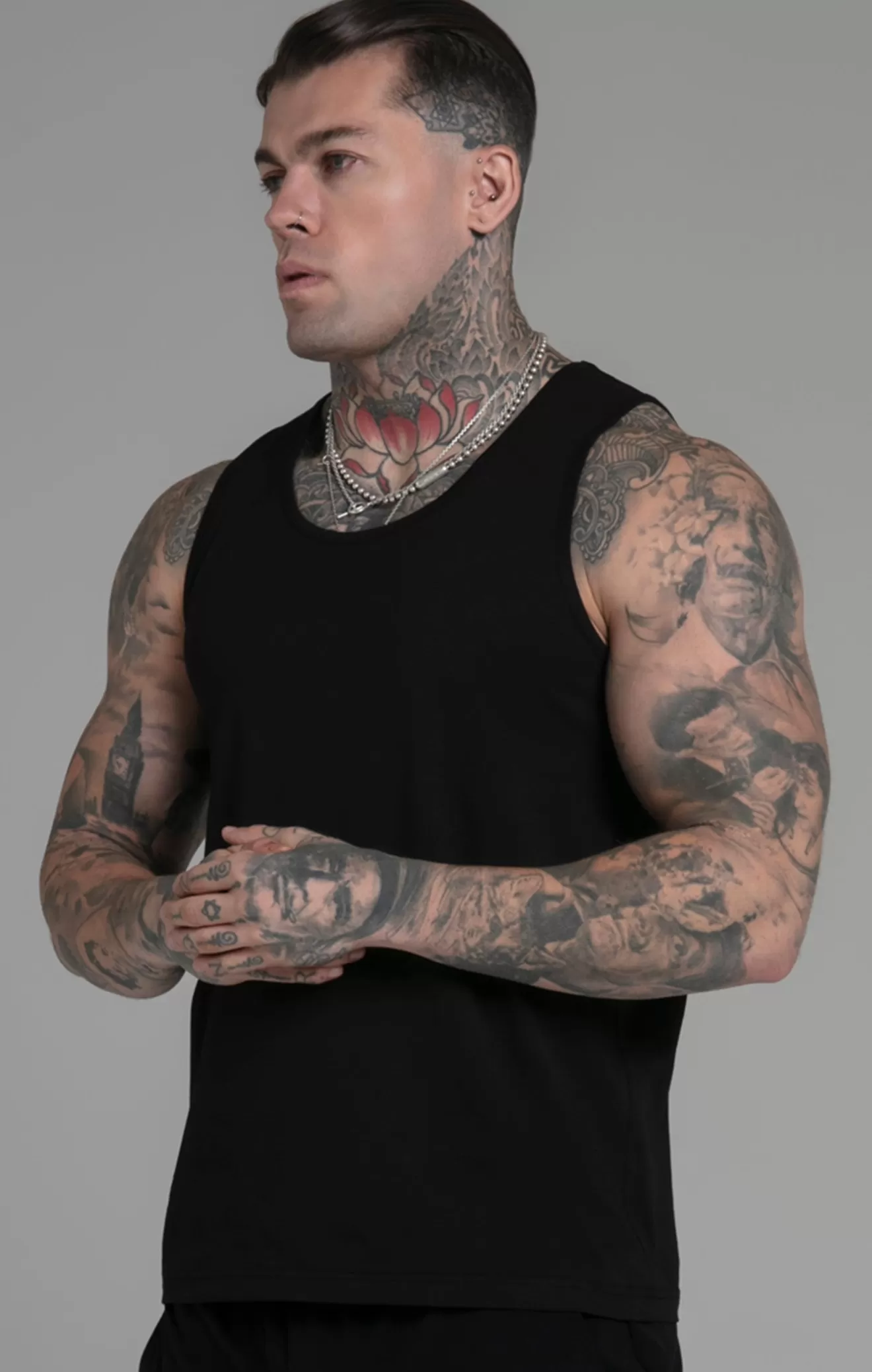 SikSilk Vests^Black Pack of 2 Vests