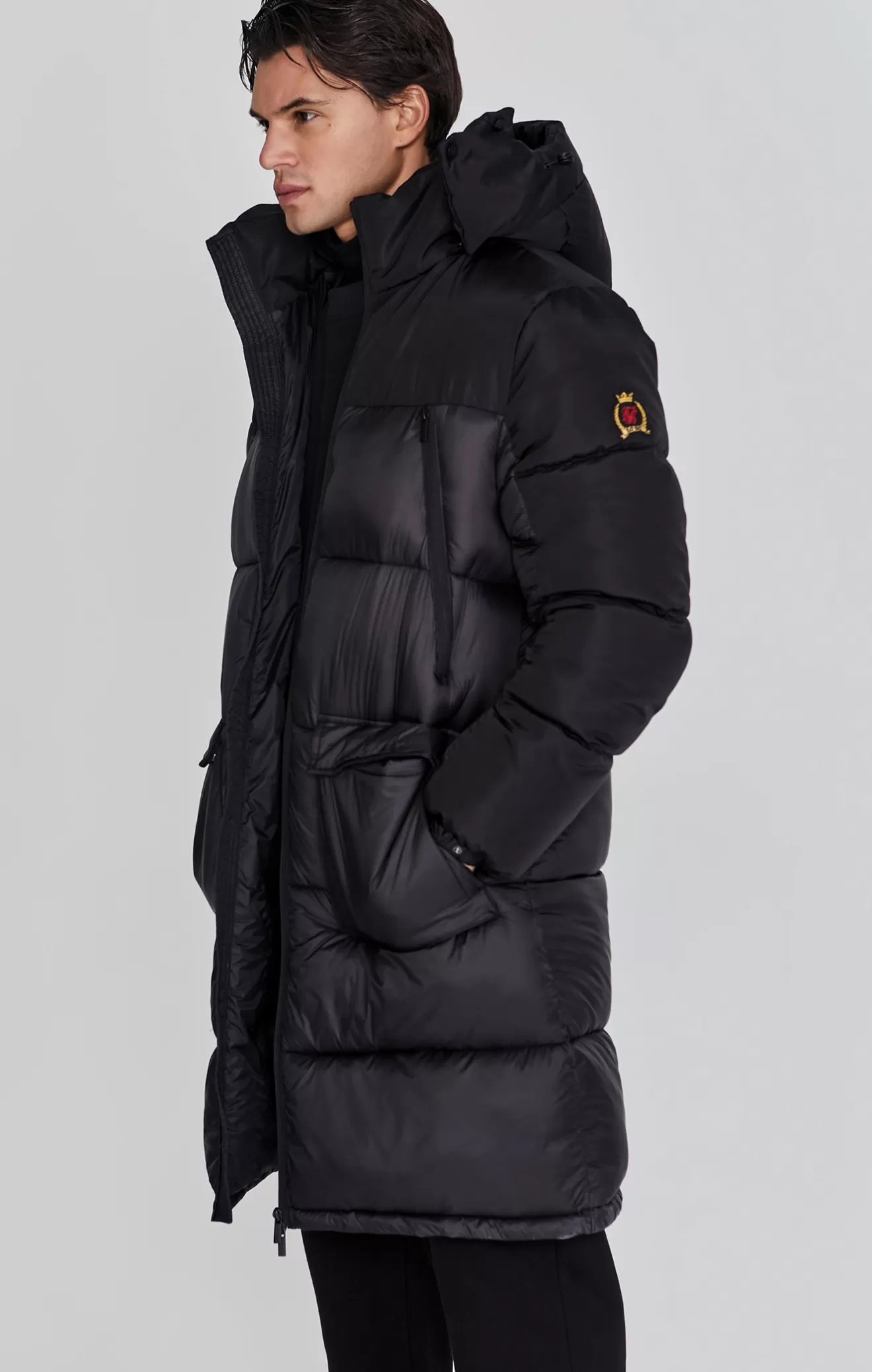 SikSilk Jackets^Black Puffer Coat