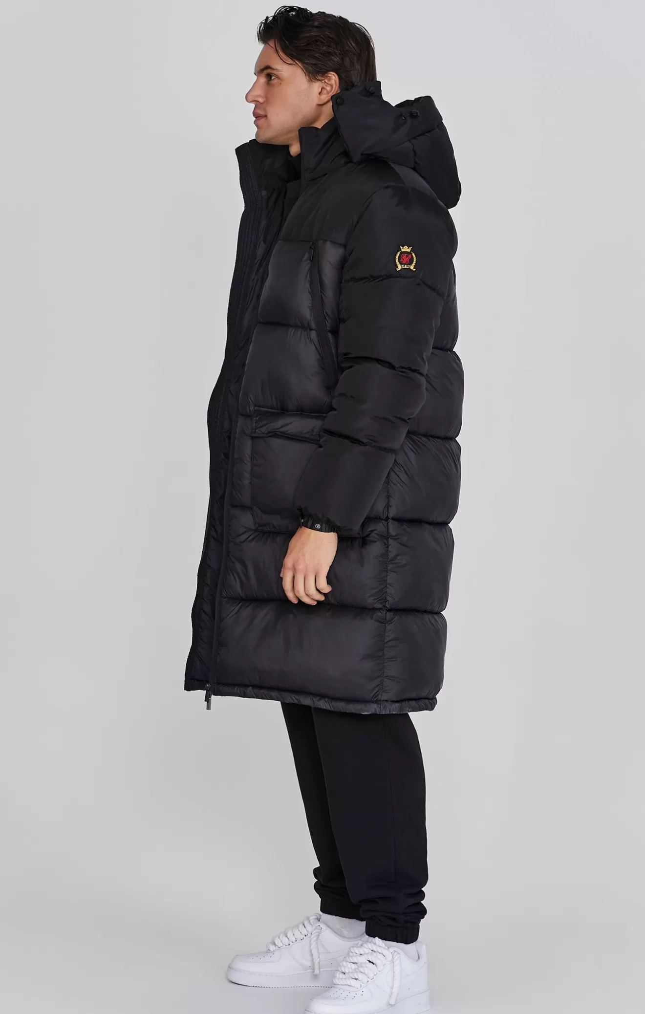 SikSilk Jackets^Black Puffer Coat