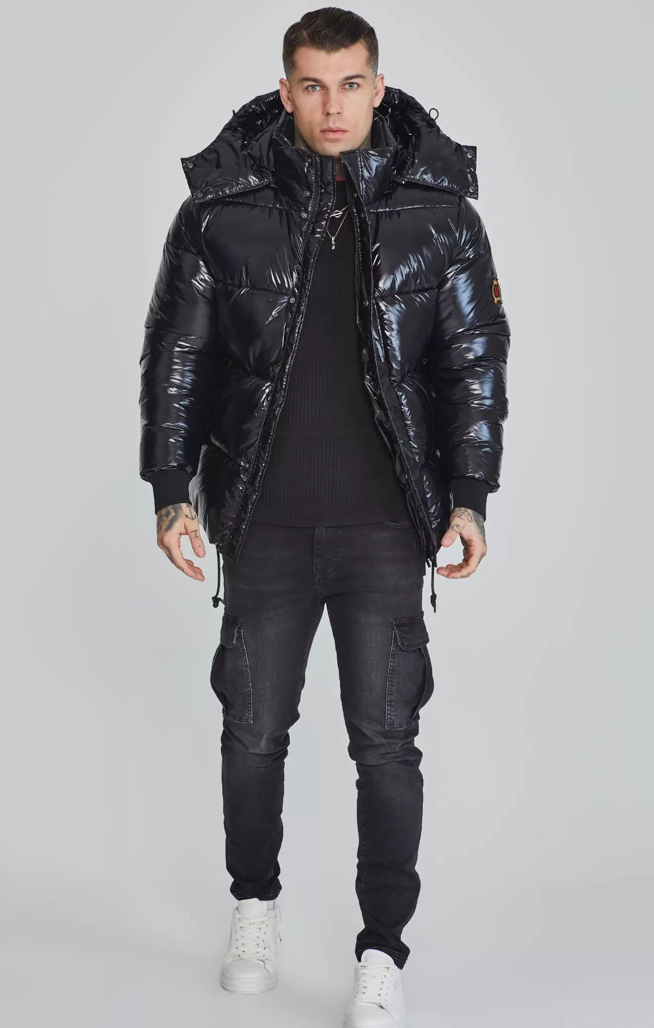 SikSilk Jackets^Black Puffer Jacket