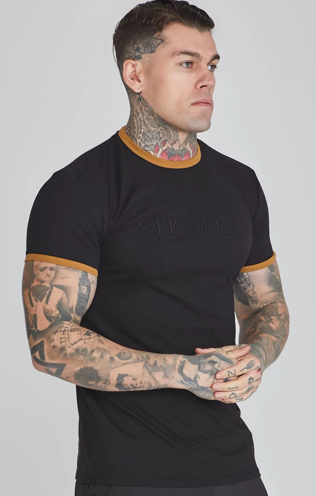SikSilk T-Shirts^Black Ringer T-Shirt