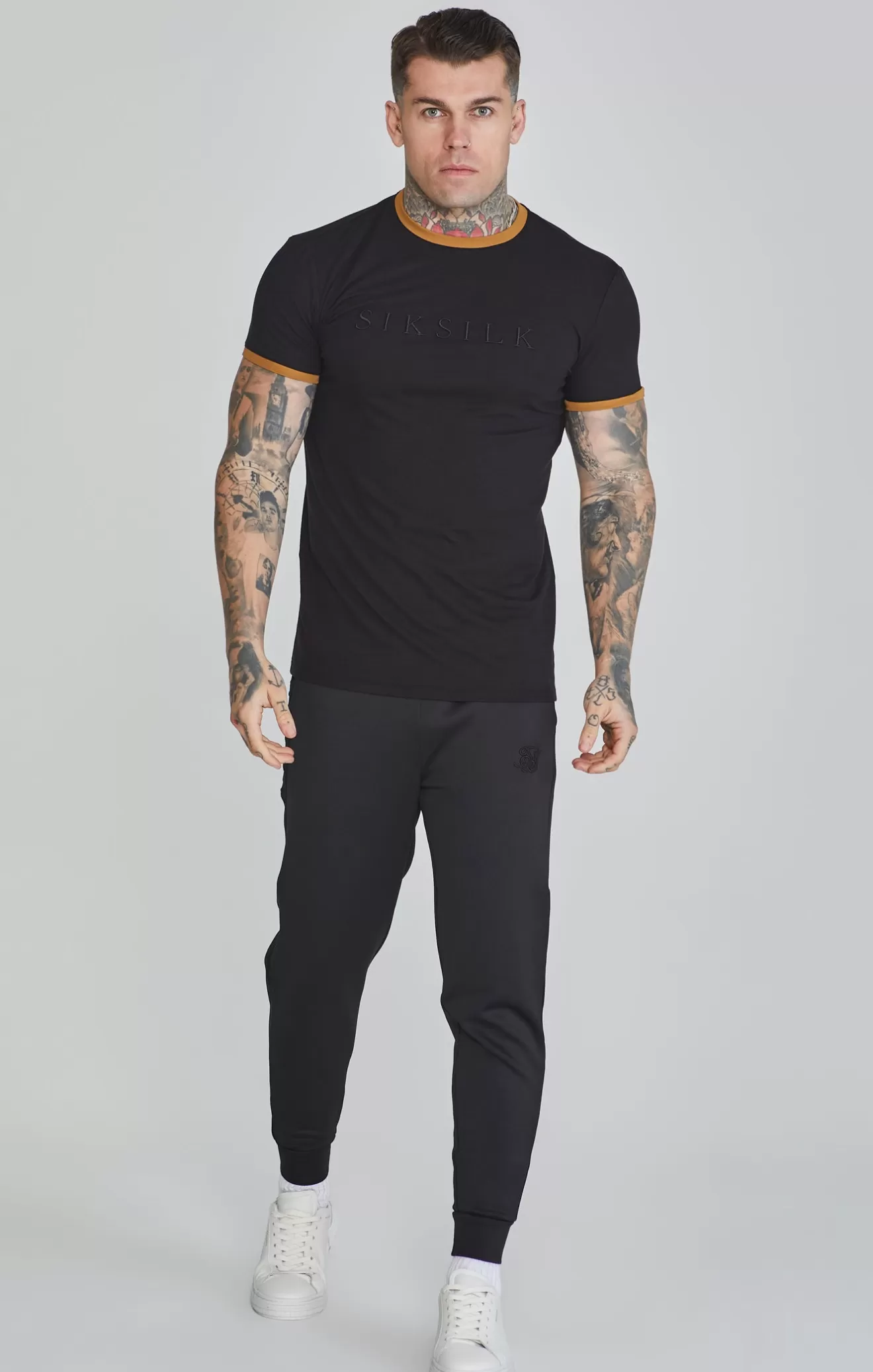 SikSilk T-Shirts^Black Ringer T-Shirt