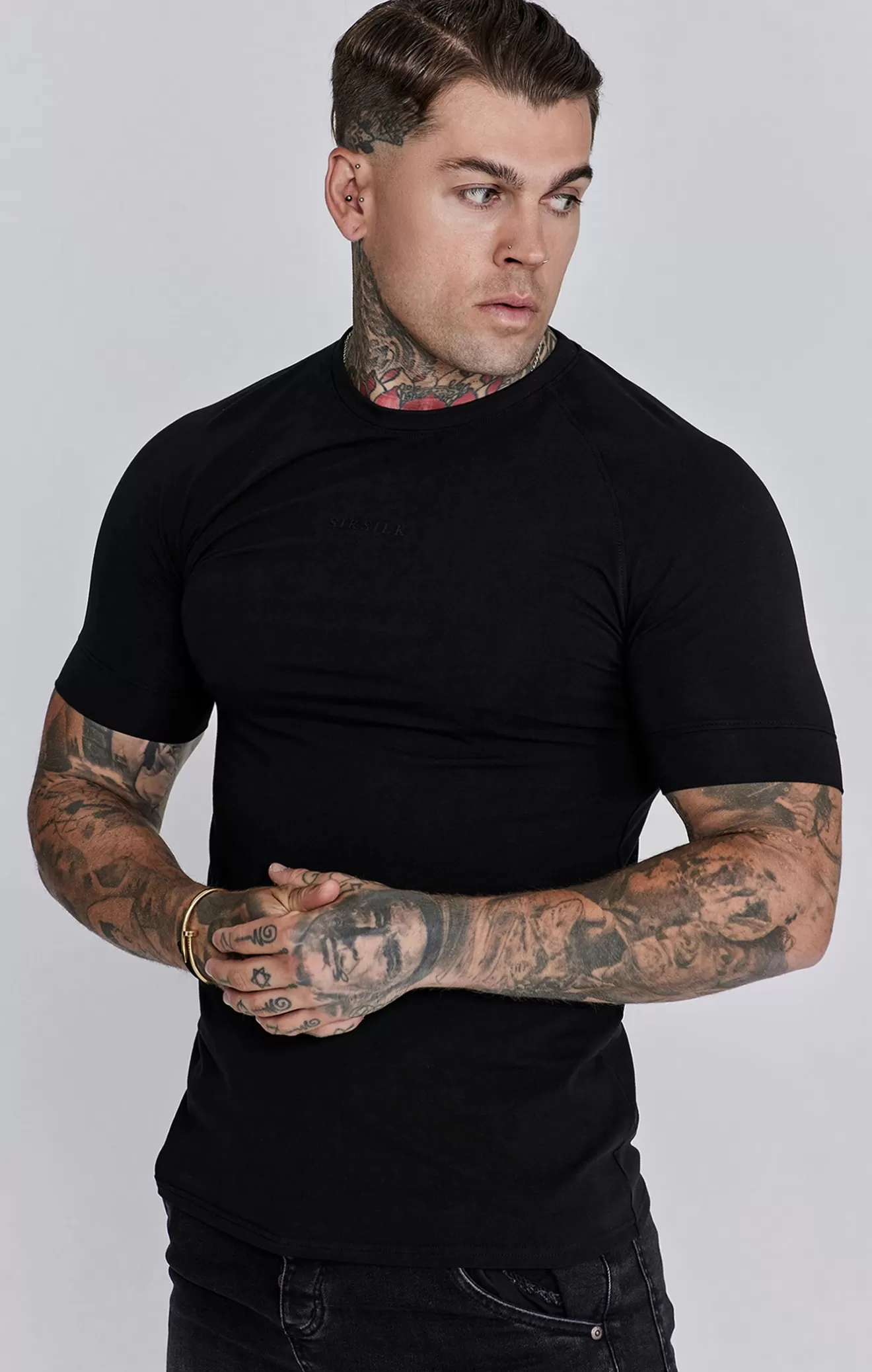 SikSilk T-Shirts^Black Smart T-Shirt