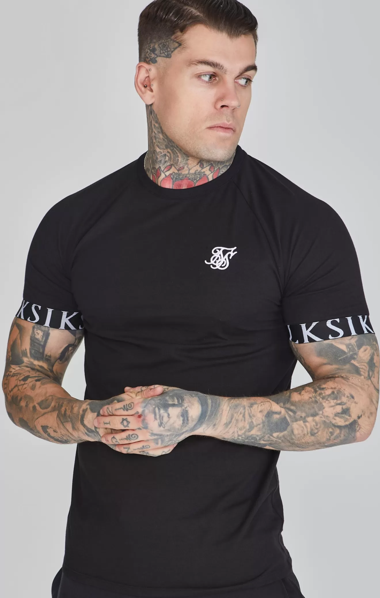 SikSilk T-Shirts^Black Tech T-Shirt