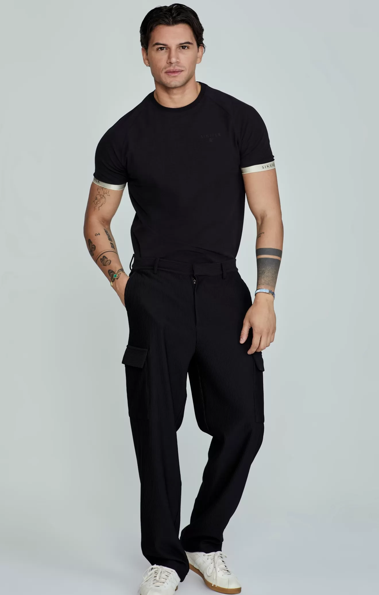 SikSilk T-Shirts^Black Tech T-Shirt