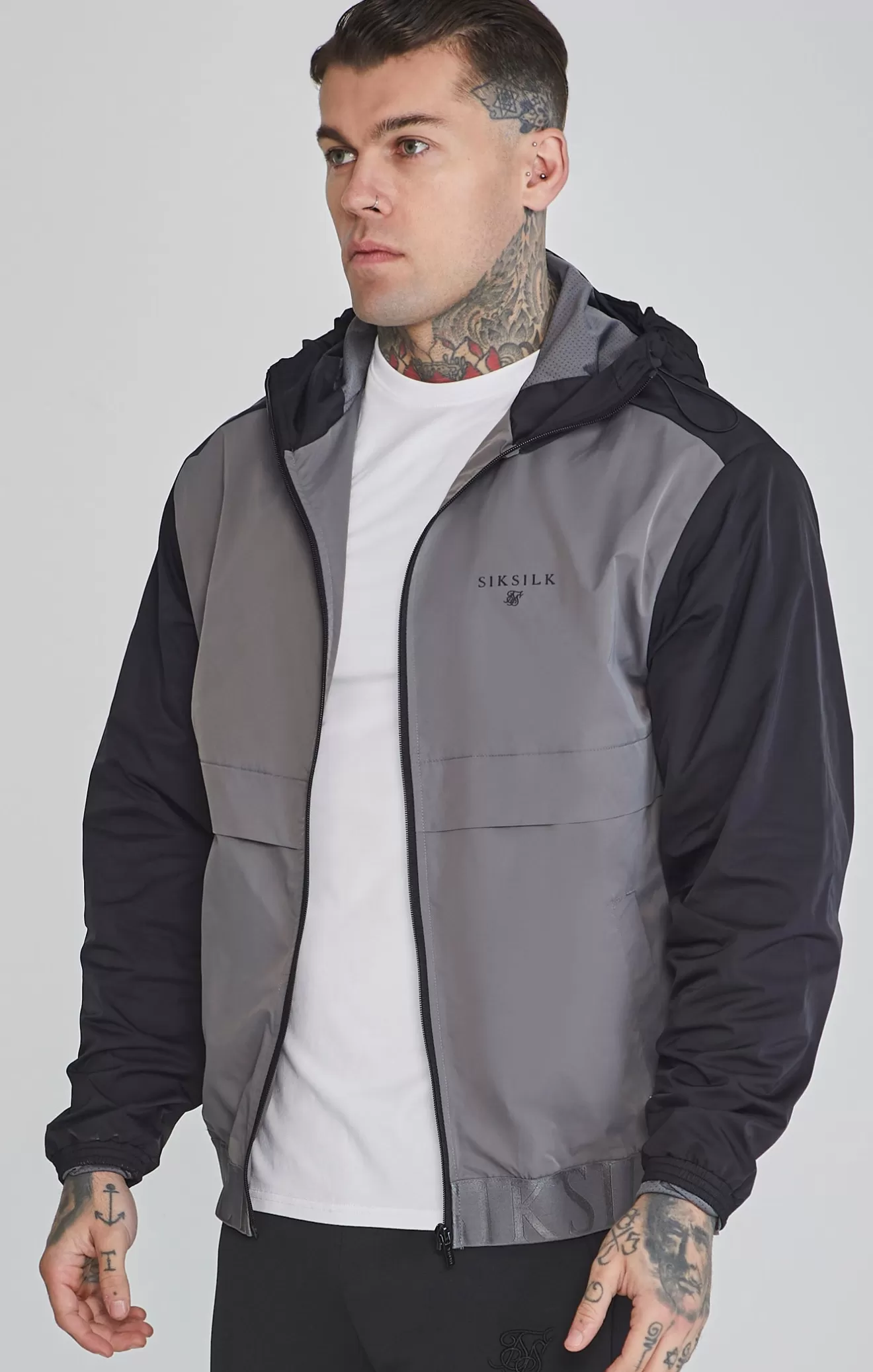 SikSilk Jackets^Black Windbreaker
