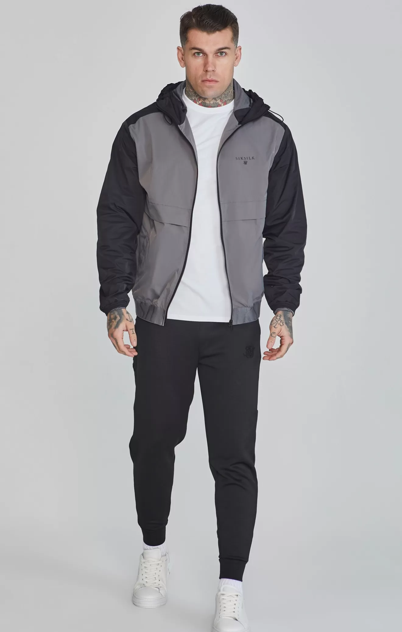 SikSilk Jackets^Black Windbreaker