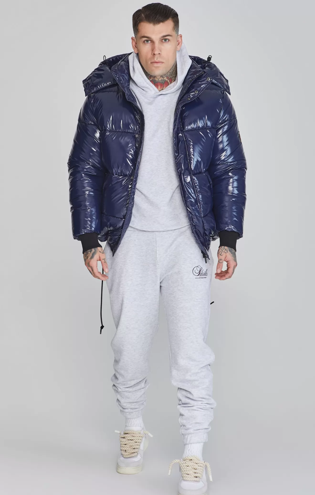 SikSilk Jackets^Blue Puffer Jacket