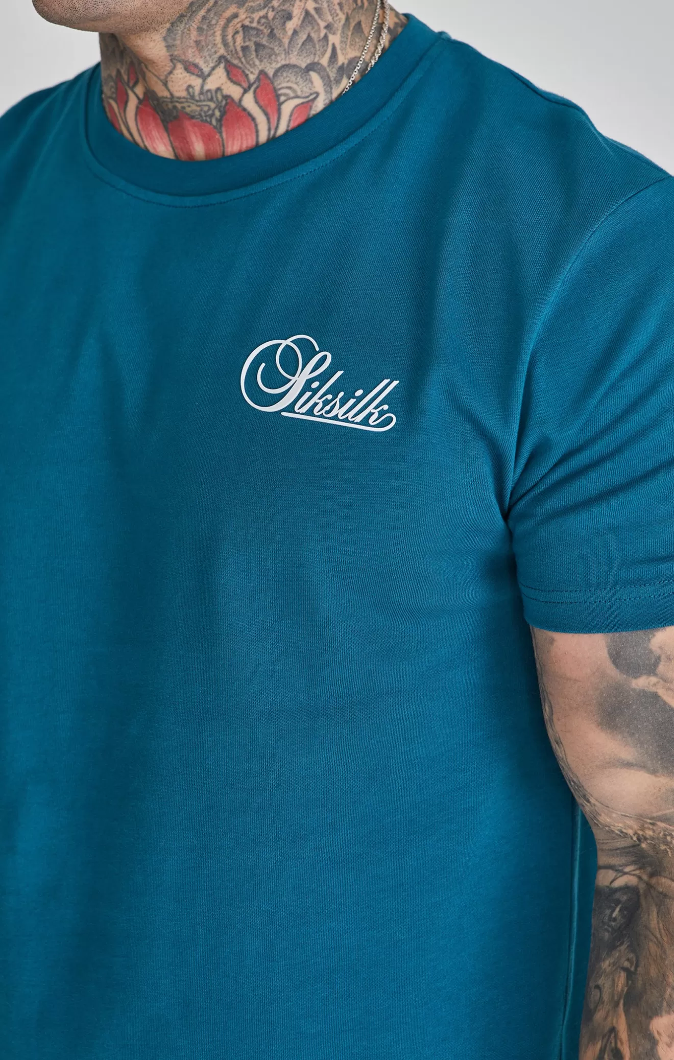 SikSilk T-Shirts^Blue Relaxed Fit T-Shirt