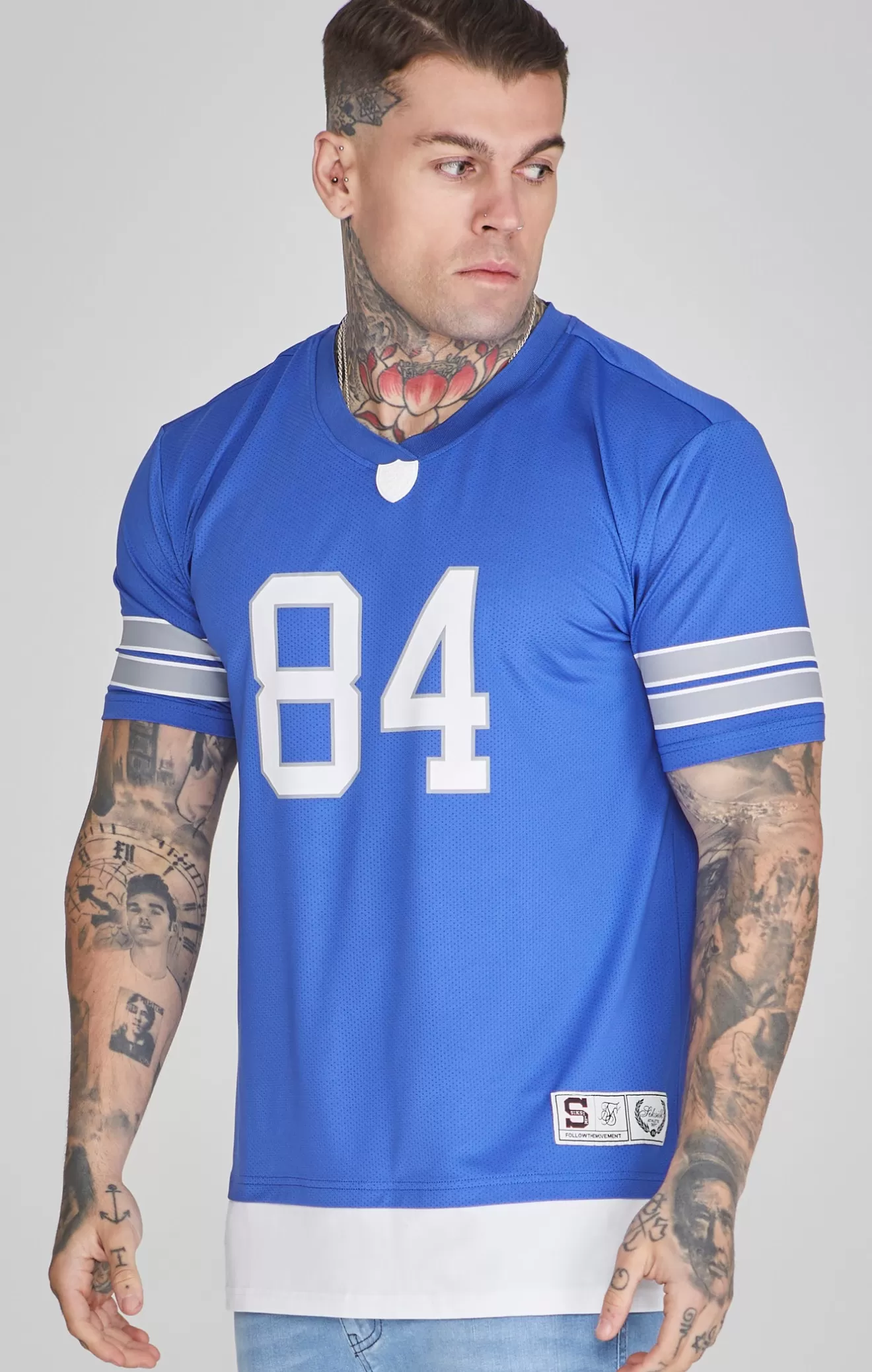 SikSilk T-Shirts^Blue Sports T-Shirt