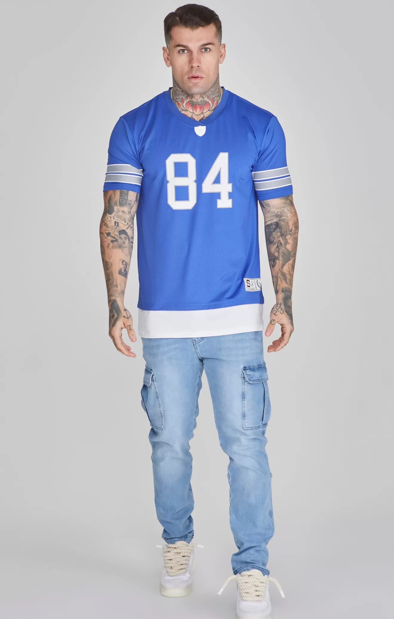 SikSilk T-Shirts^Blue Sports T-Shirt