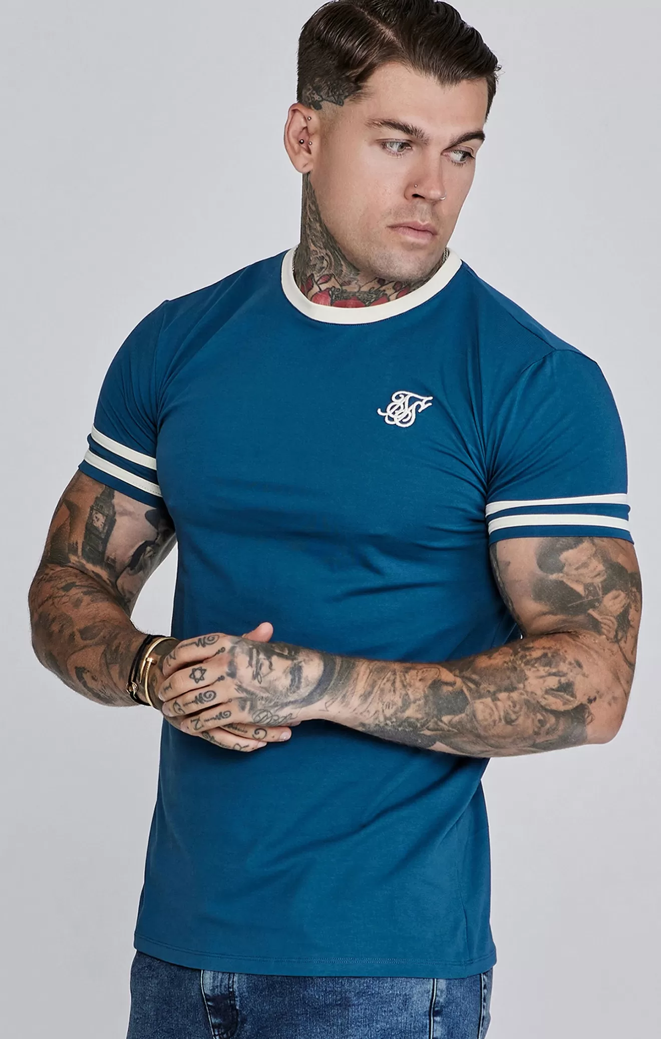 SikSilk T-Shirts^Blue Tournament T-Shirts