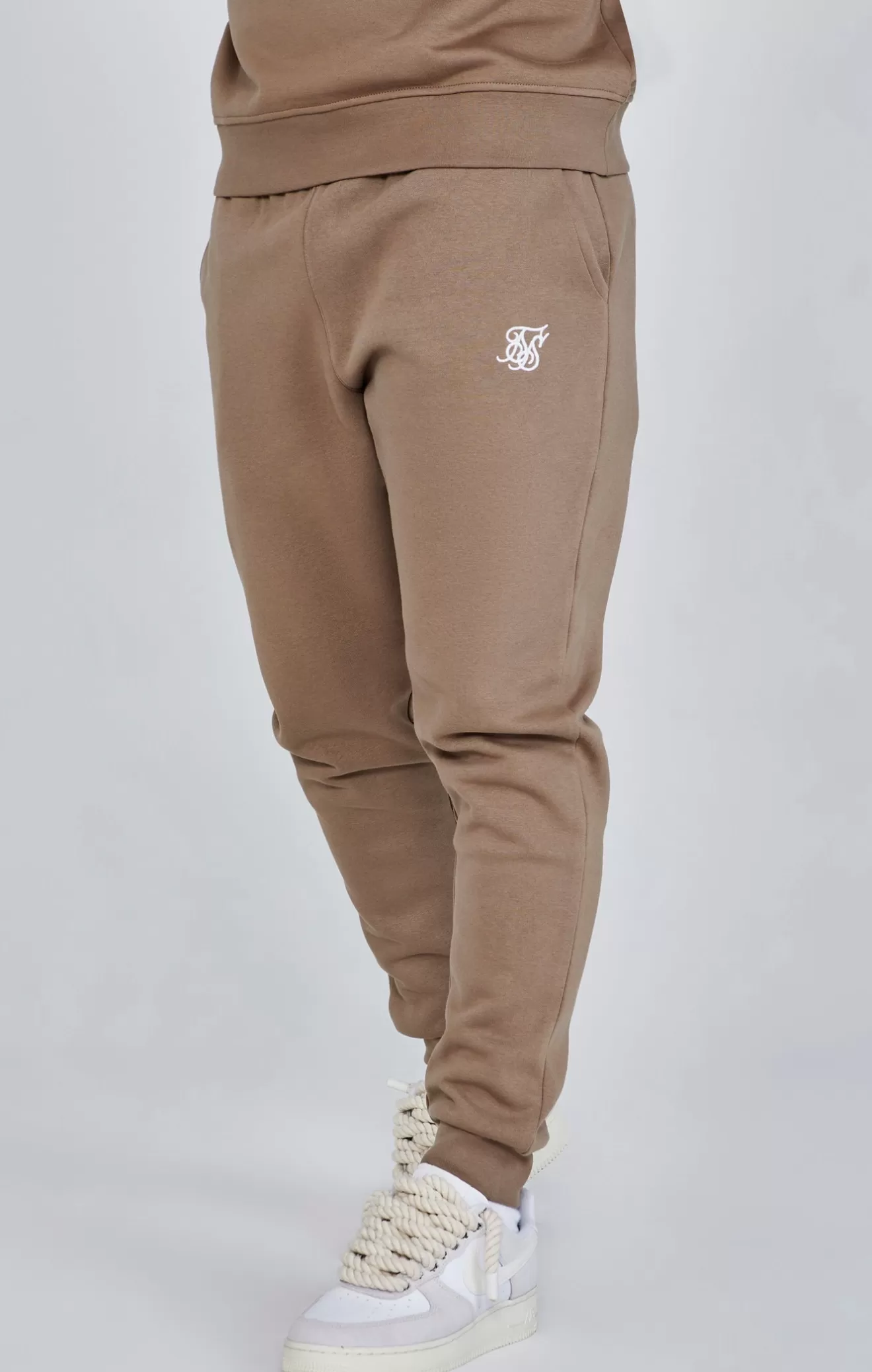 SikSilk Joggers^Brown Essentials Joggers