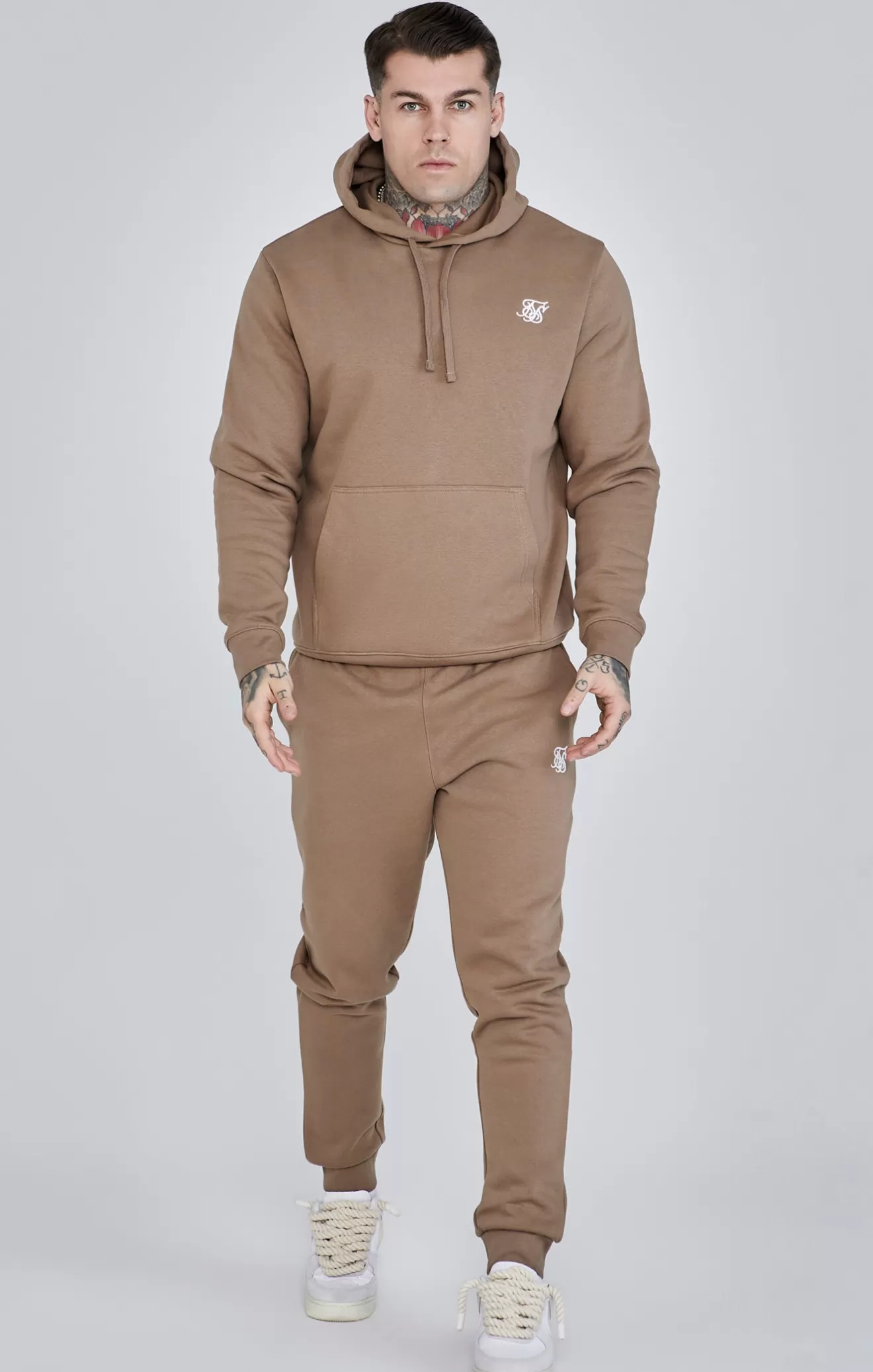 SikSilk Joggers^Brown Essentials Joggers