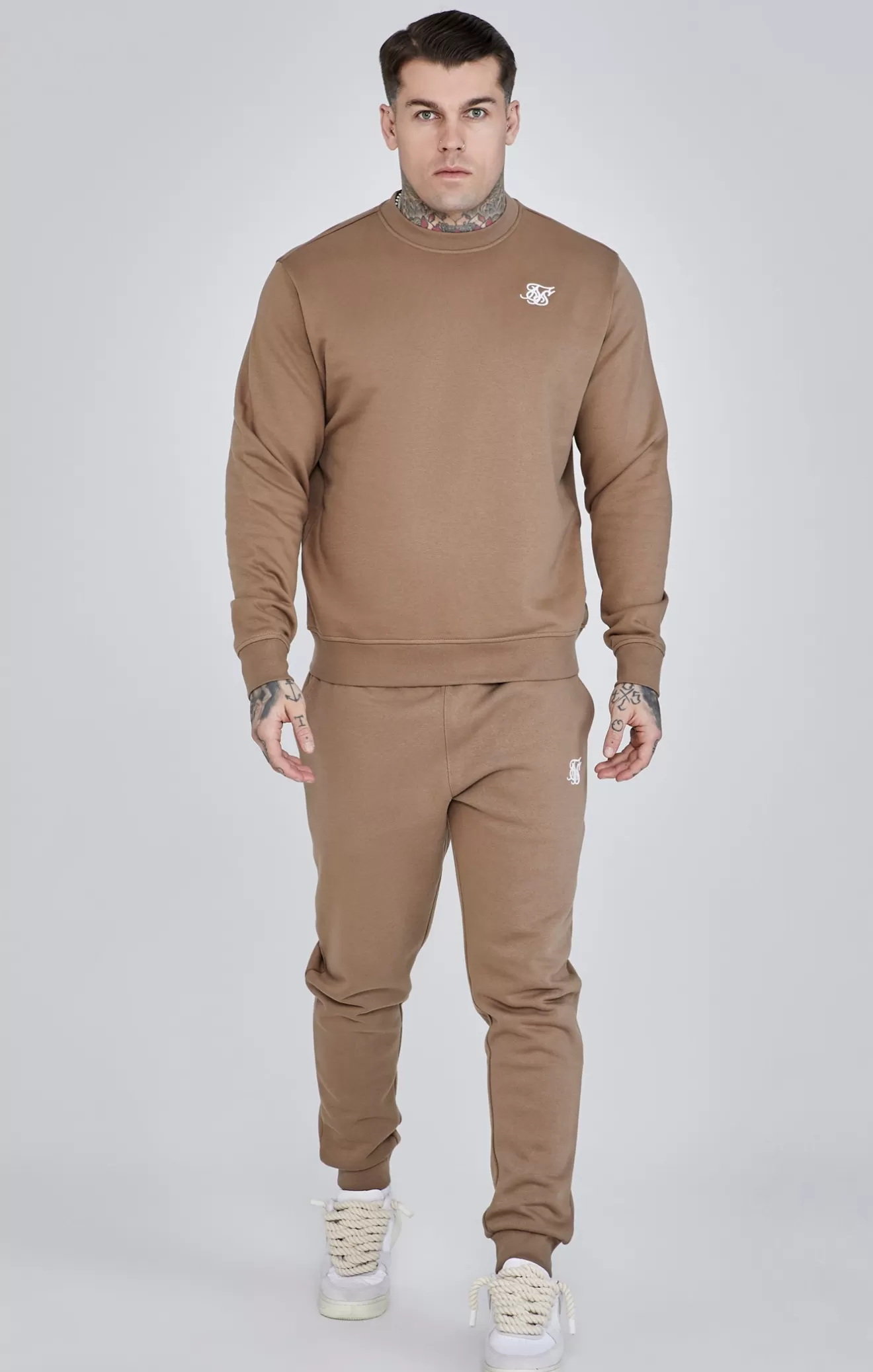 SikSilk Essentials^Brown Essentials Sweater