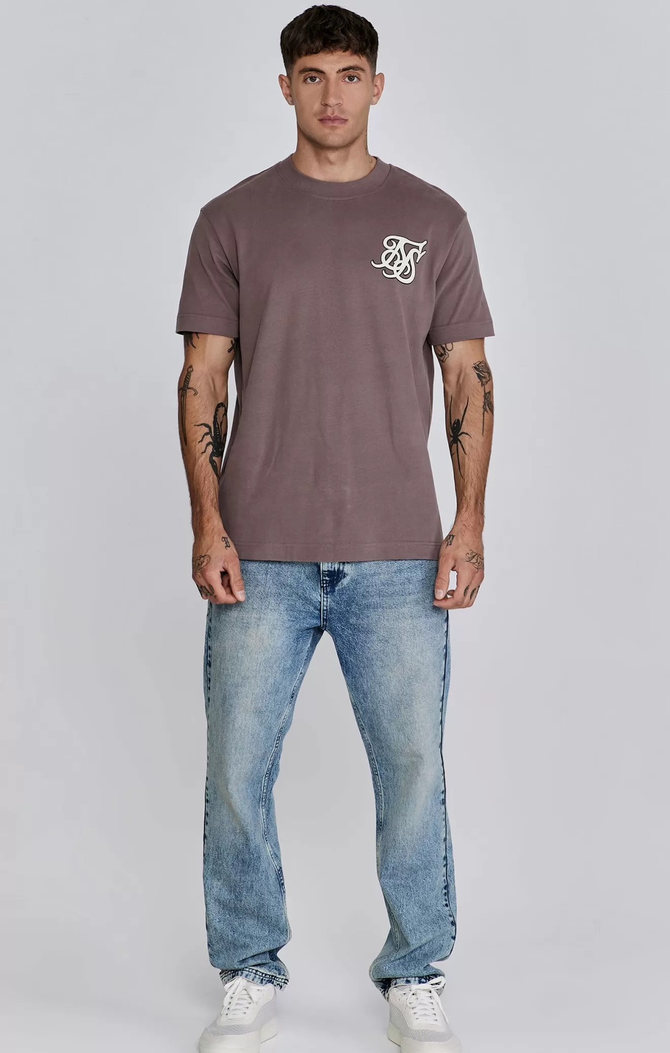 SikSilk T-Shirts^Brown Logo T-Shirt