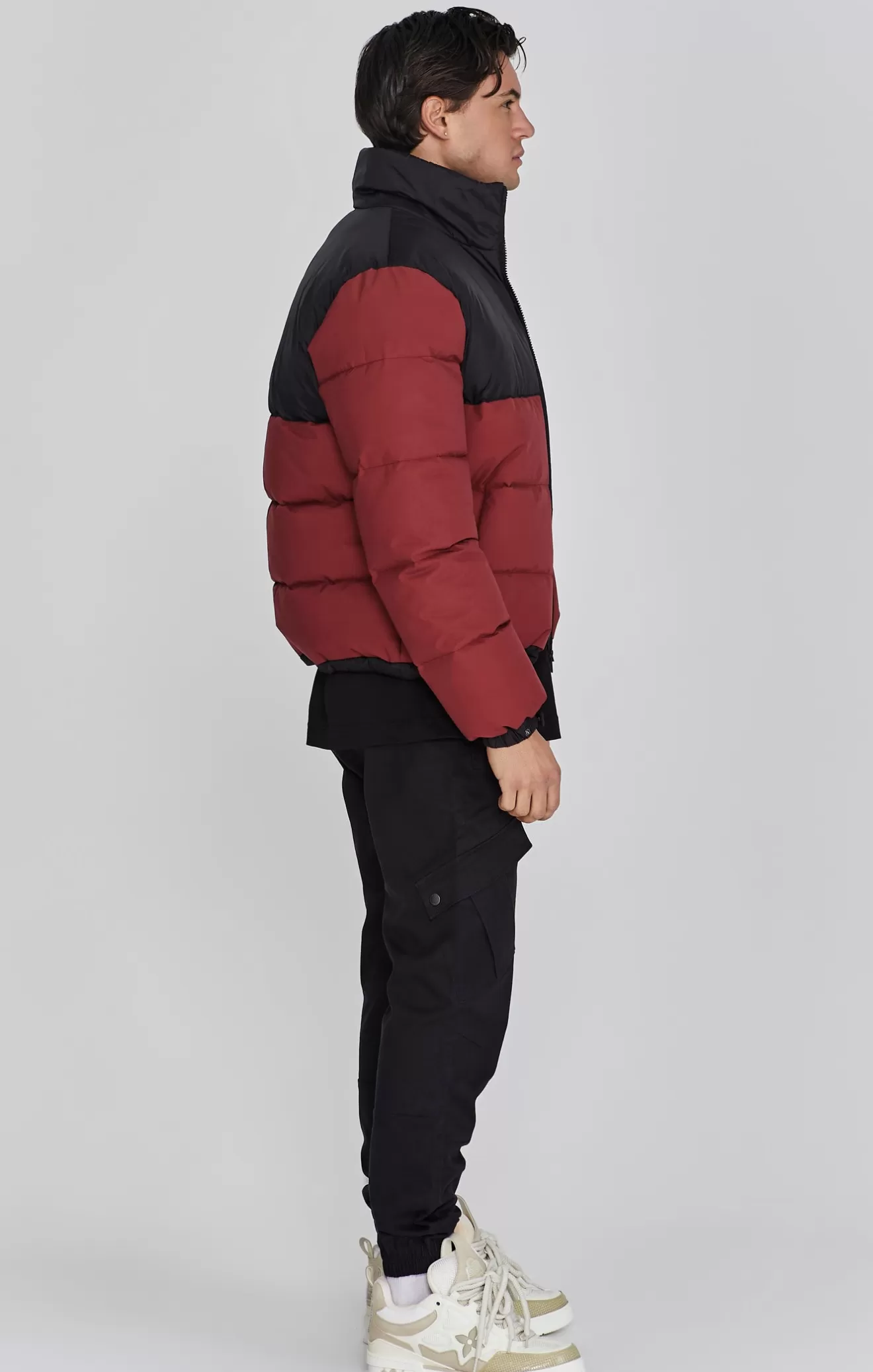 SikSilk Jackets^Brown Puffer Jacket
