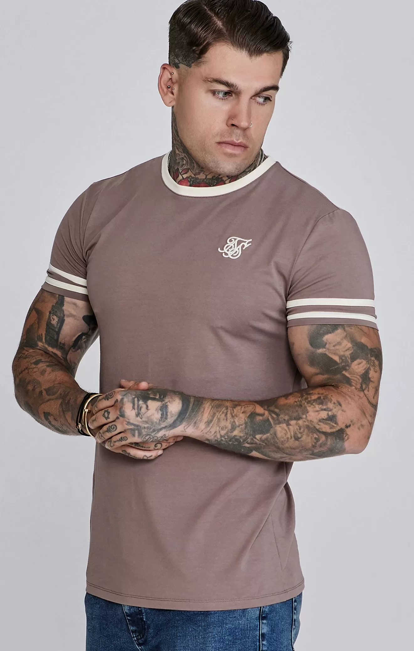 SikSilk T-Shirts^Brown Tournament T-Shirts