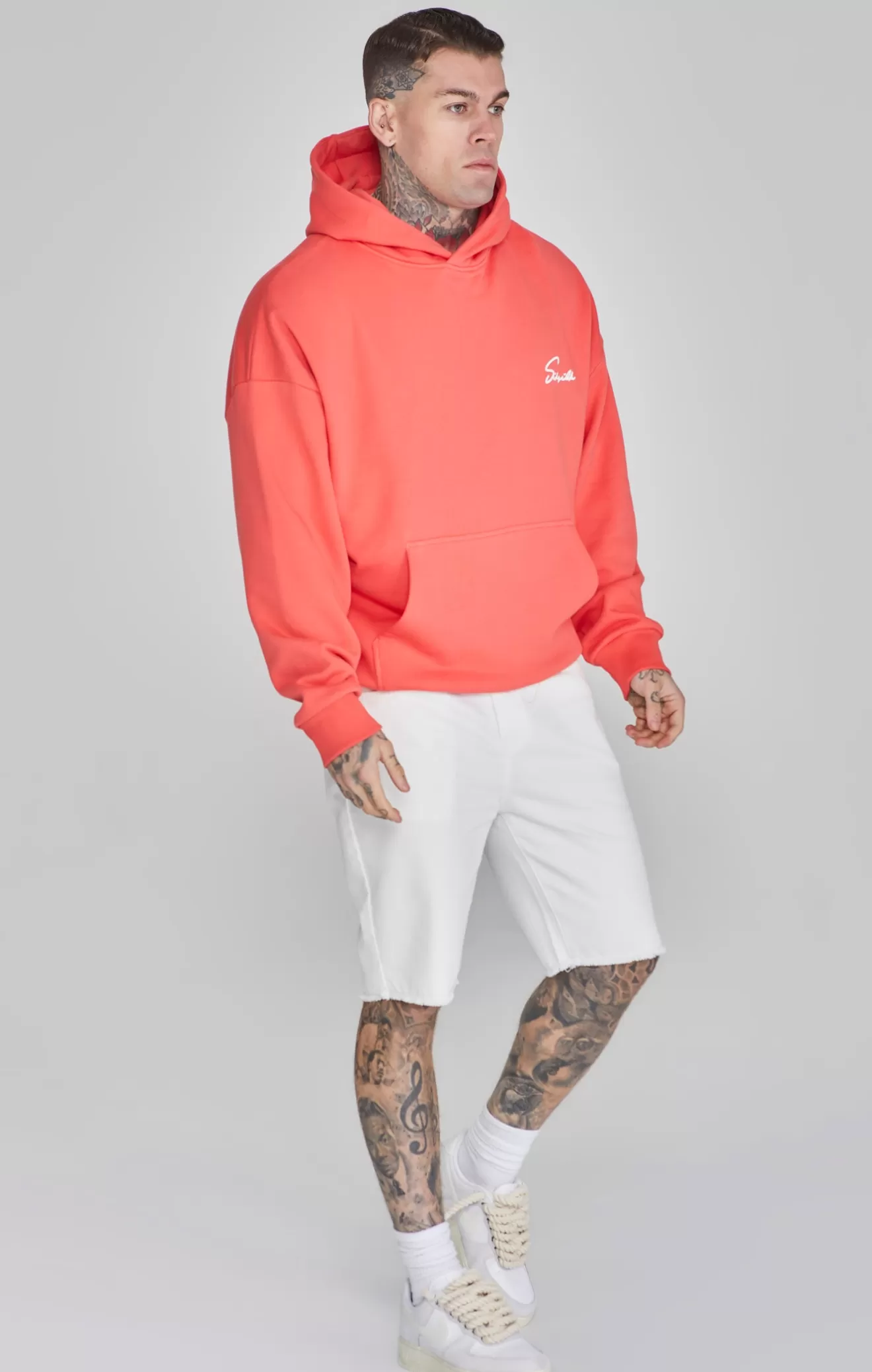 SikSilk Hoodies^Coral Script Hoodie