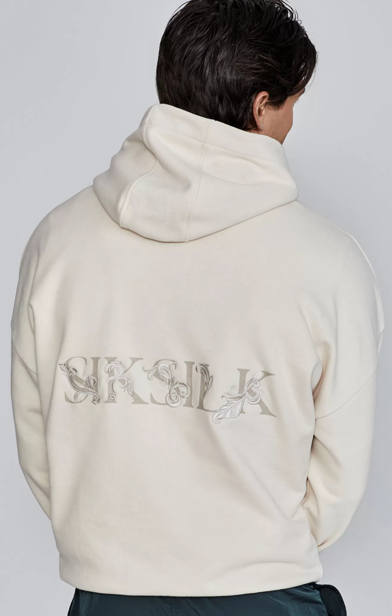 SikSilk Hoodies^Ecru Filigree Hoodie