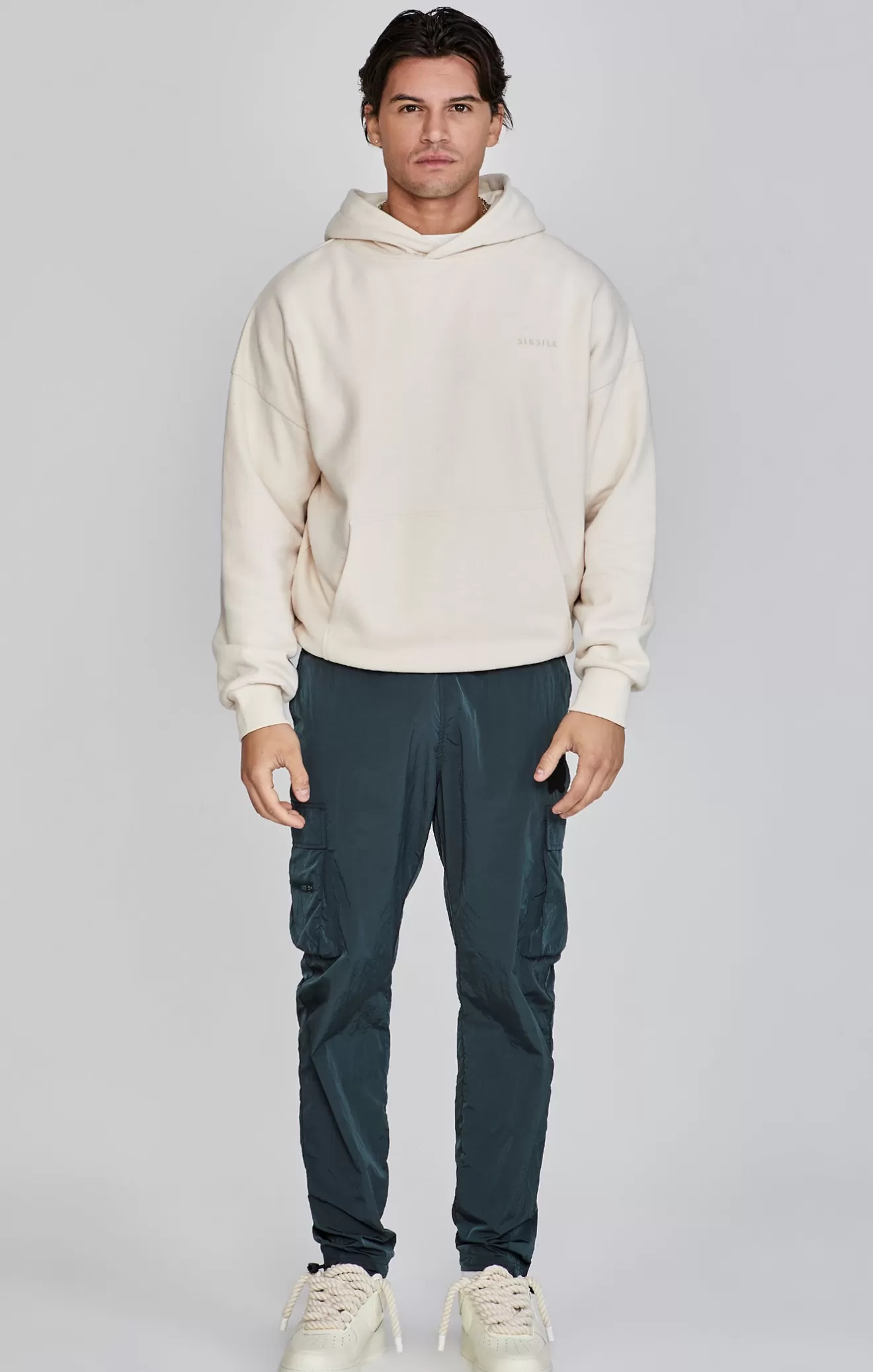 SikSilk Hoodies^Ecru Filigree Hoodie