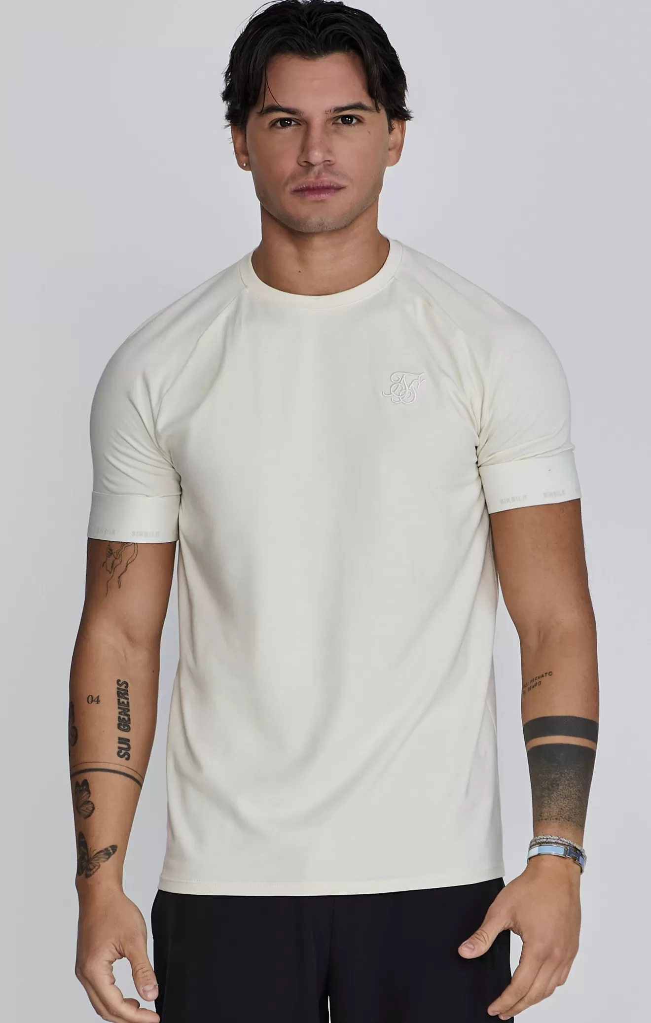SikSilk T-Shirts^Ecru Tech T-Shirt