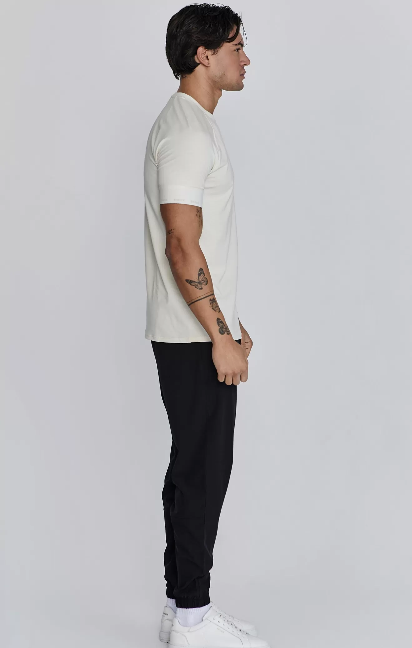 SikSilk T-Shirts^Ecru Tech T-Shirt