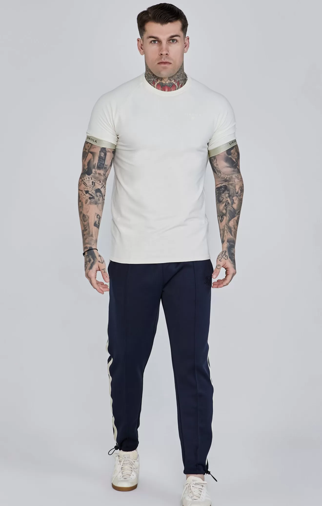 SikSilk T-Shirts^Ecru Tech T-Shirt