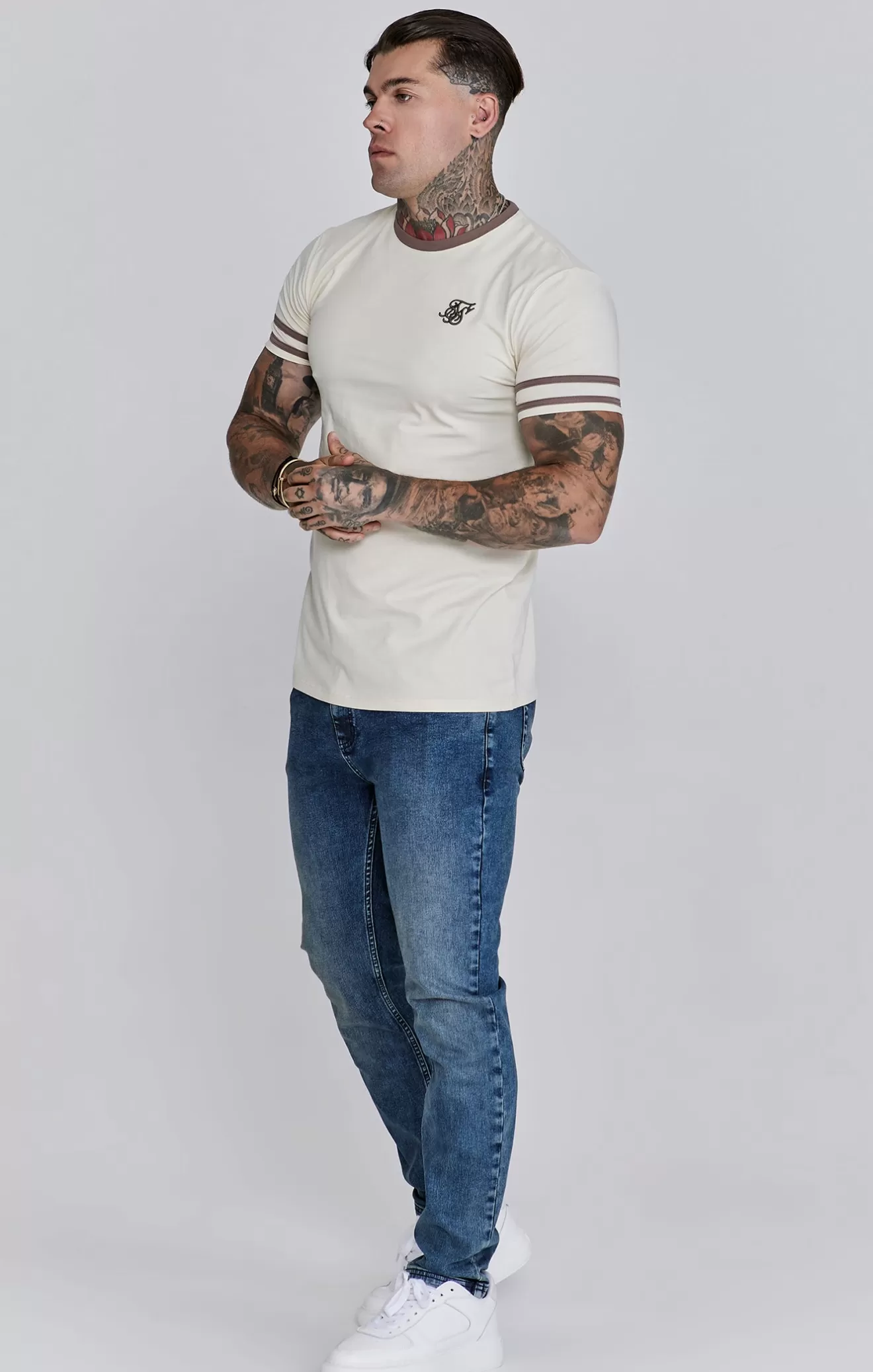 SikSilk T-Shirts^Ecru Tournament T-Shirts