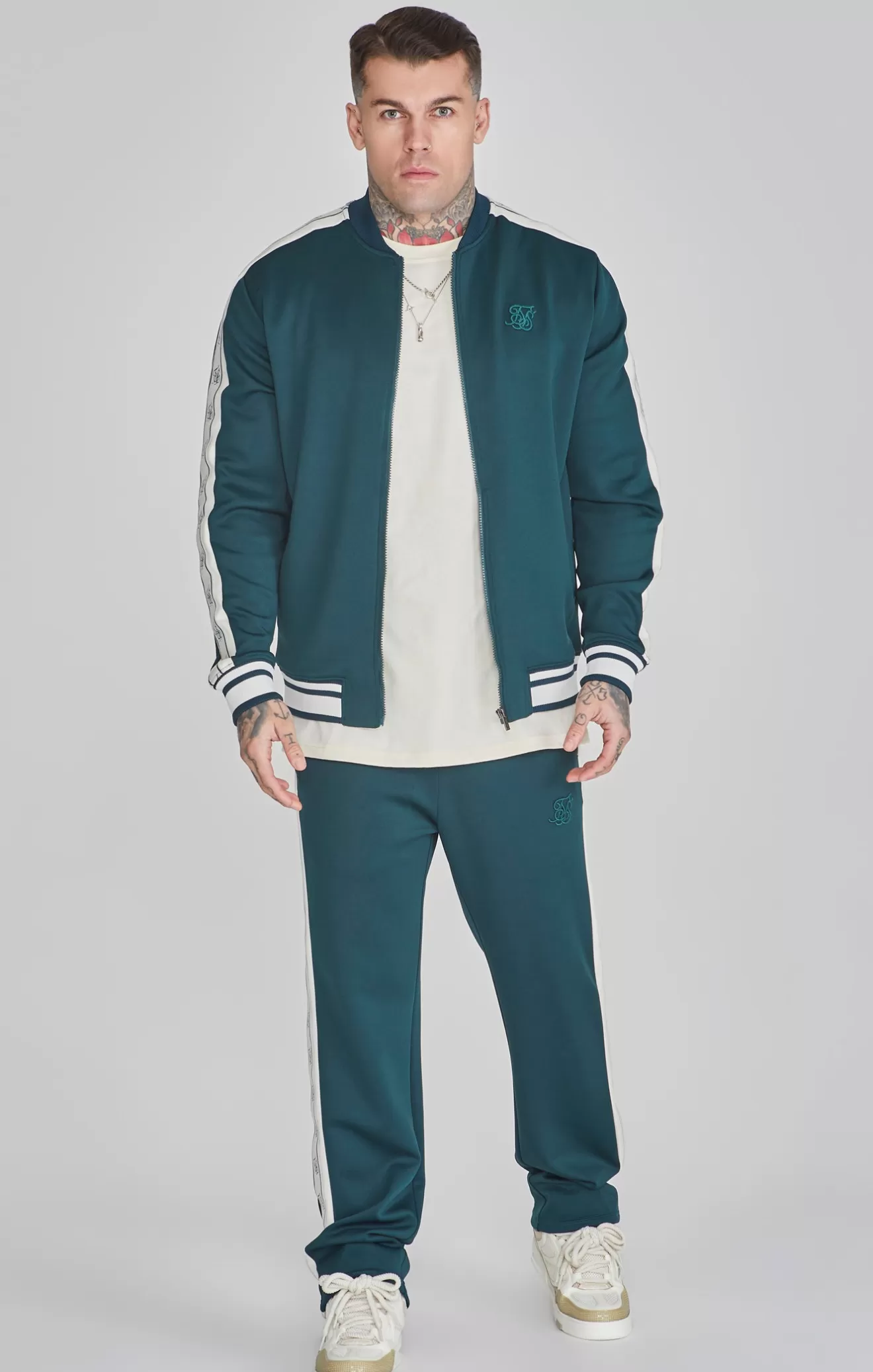 SikSilk Jackets^Green Bomber Jacket