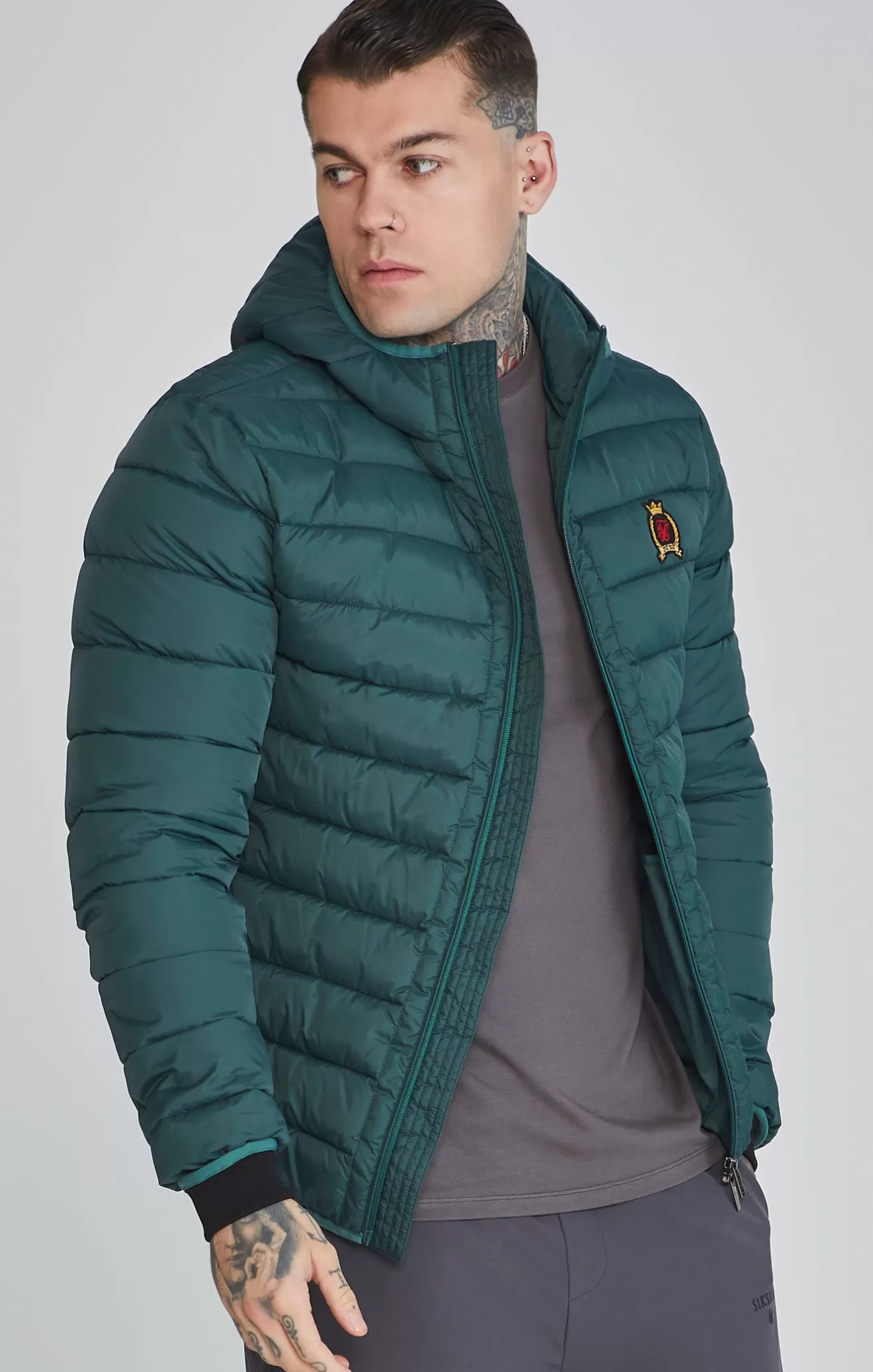 SikSilk Jackets^Green Bubble Jacket