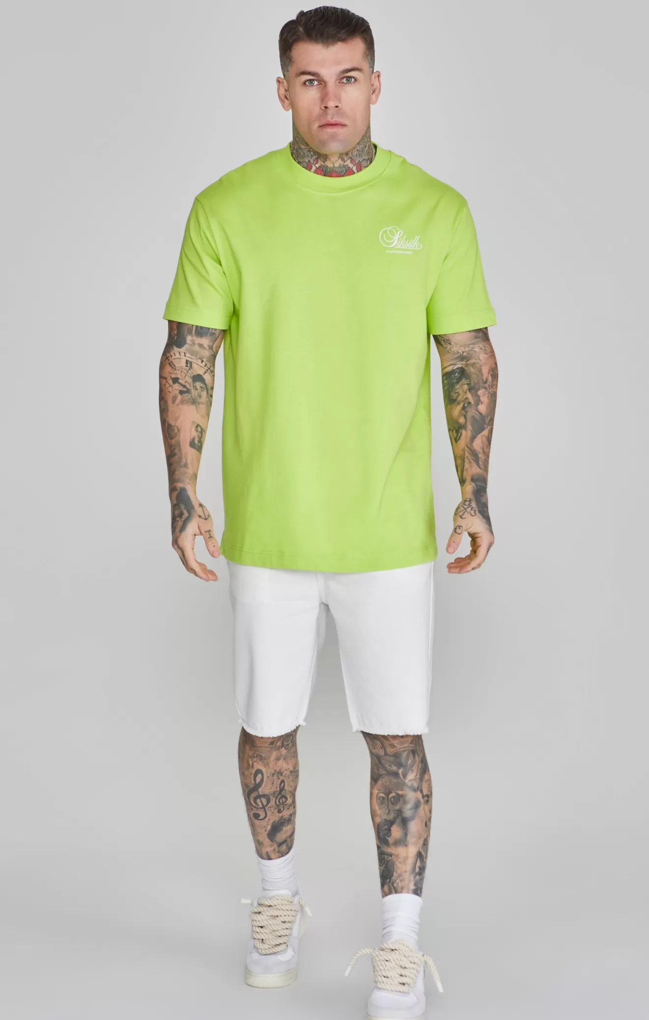 SikSilk T-Shirts^Green Graphic T-Shirt