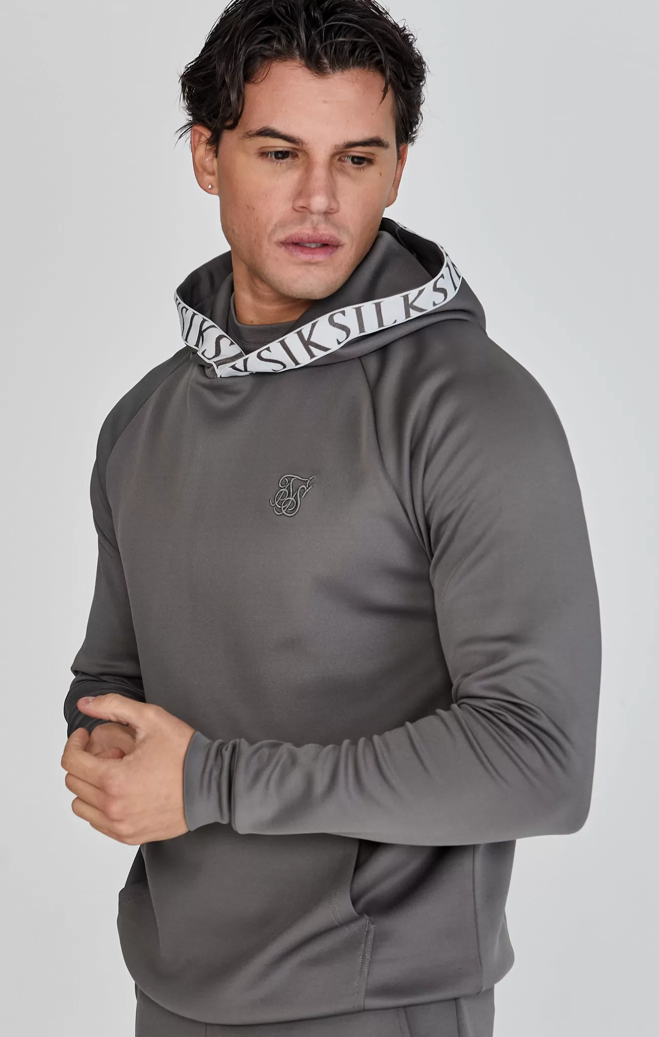 SikSilk Hoodies^Grey Dynamic Hoodie