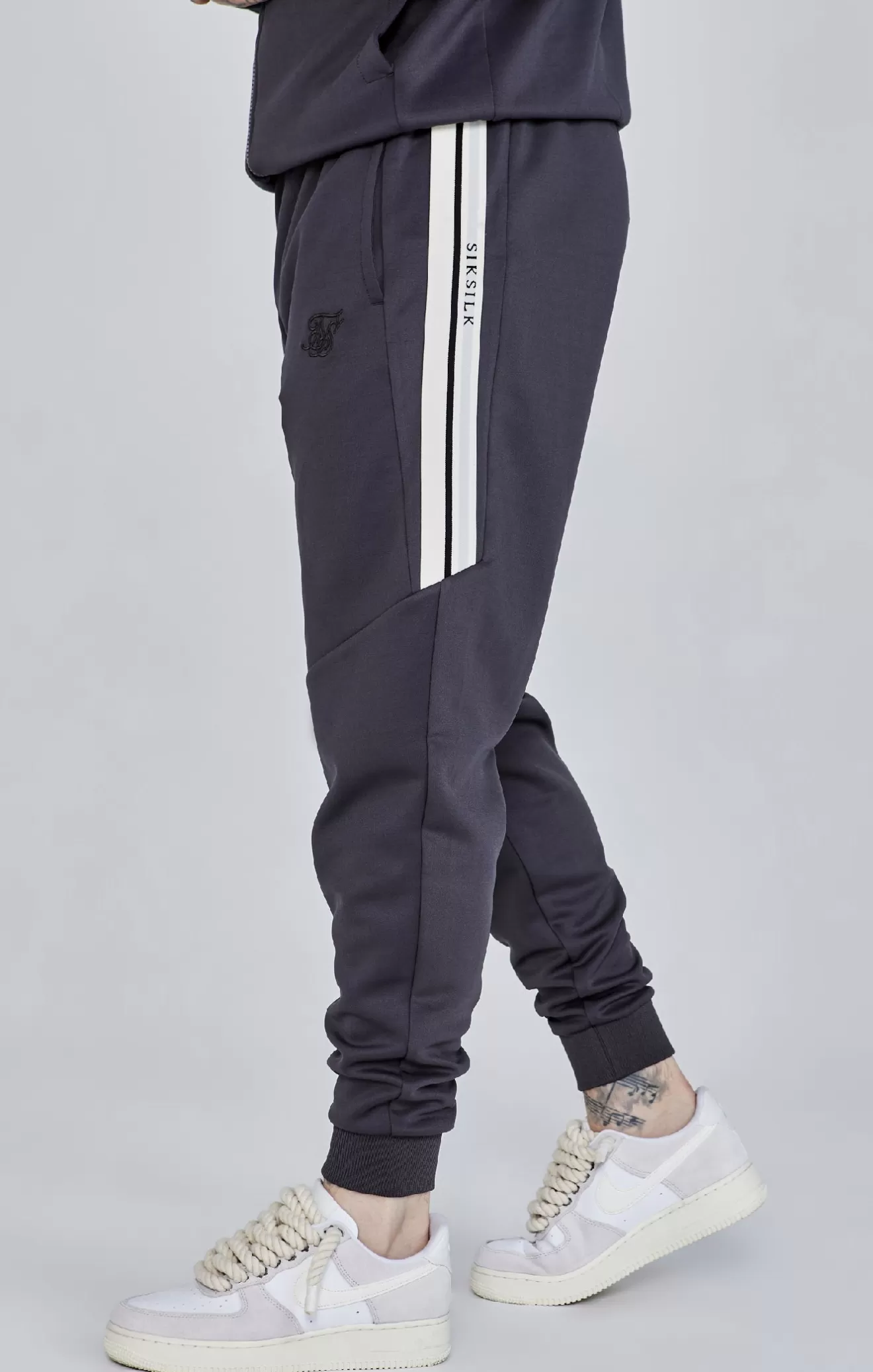 SikSilk Joggers^Grey Relaxed Fit Joggers