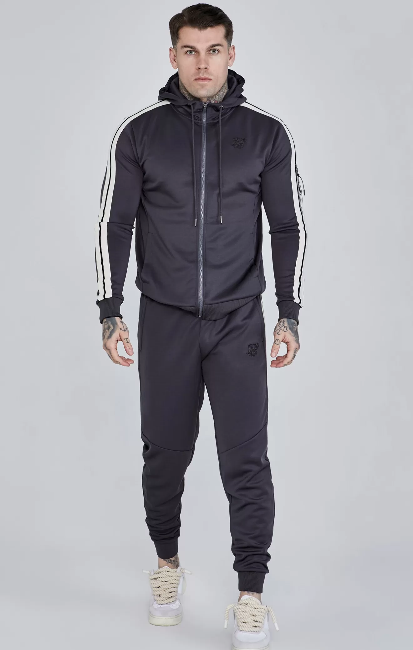 SikSilk Joggers^Grey Relaxed Fit Joggers