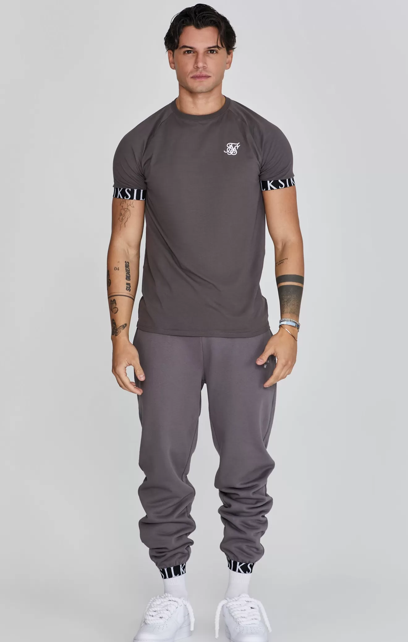 SikSilk T-Shirts^Grey Tech T-Shirt