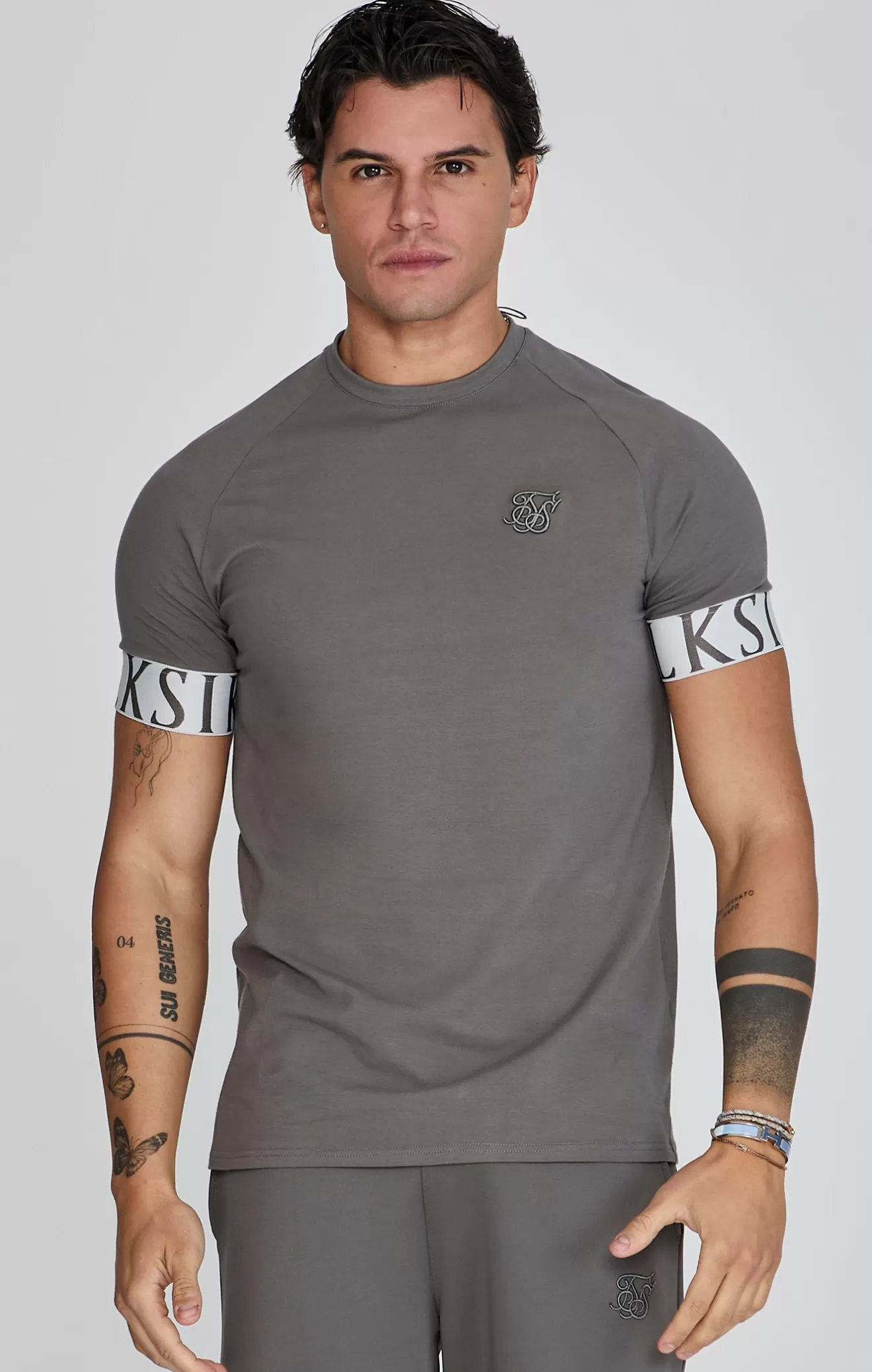 SikSilk T-Shirts^Grey Tech T-Shirt