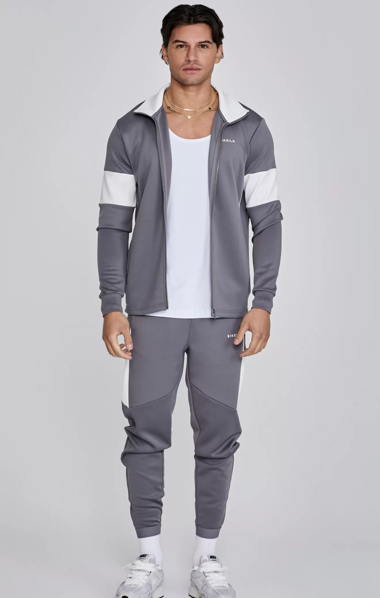 SikSilk Hoodies^Grey Track Top